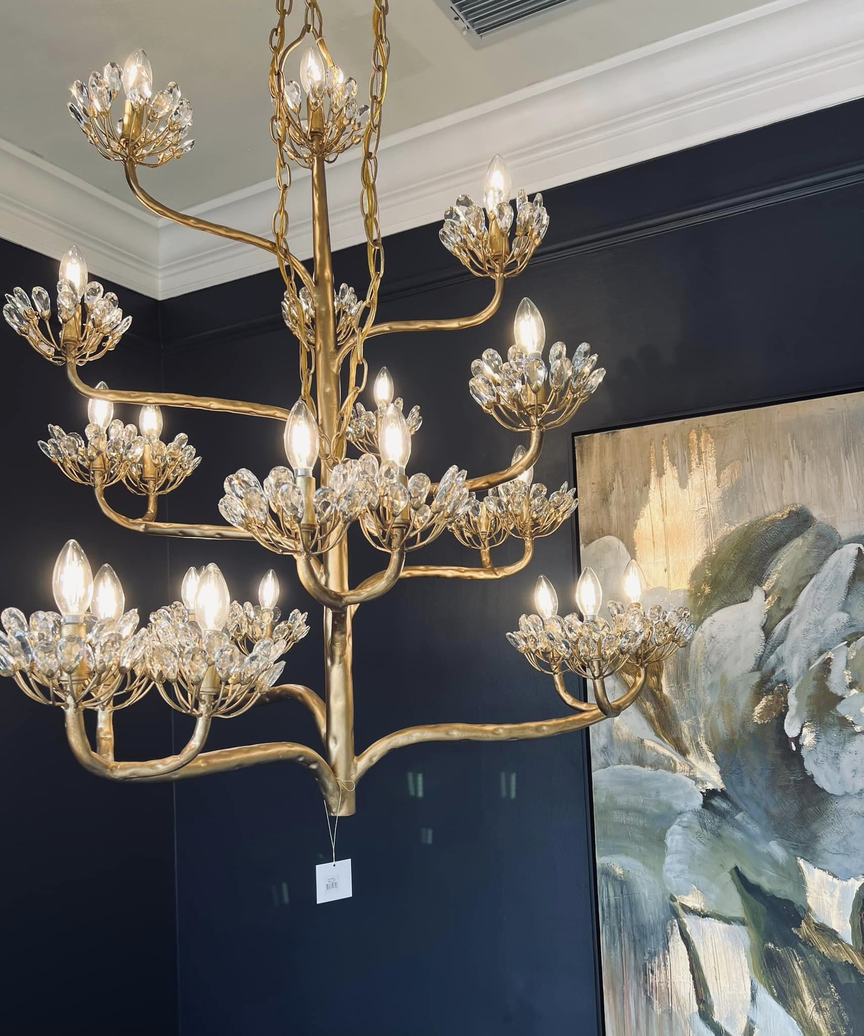 Agave Postmodern Luxury Americana Crystal Chandelier - Lamp Copper