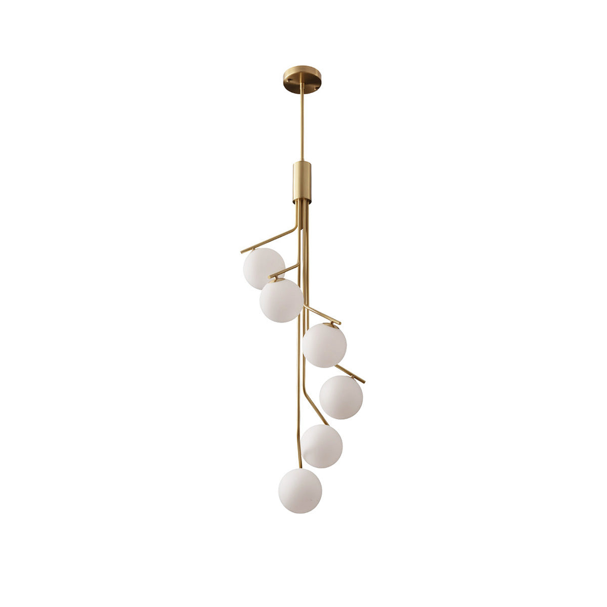 Ageet Modern Minimalist Glass Pendant Light - Lamp Copper