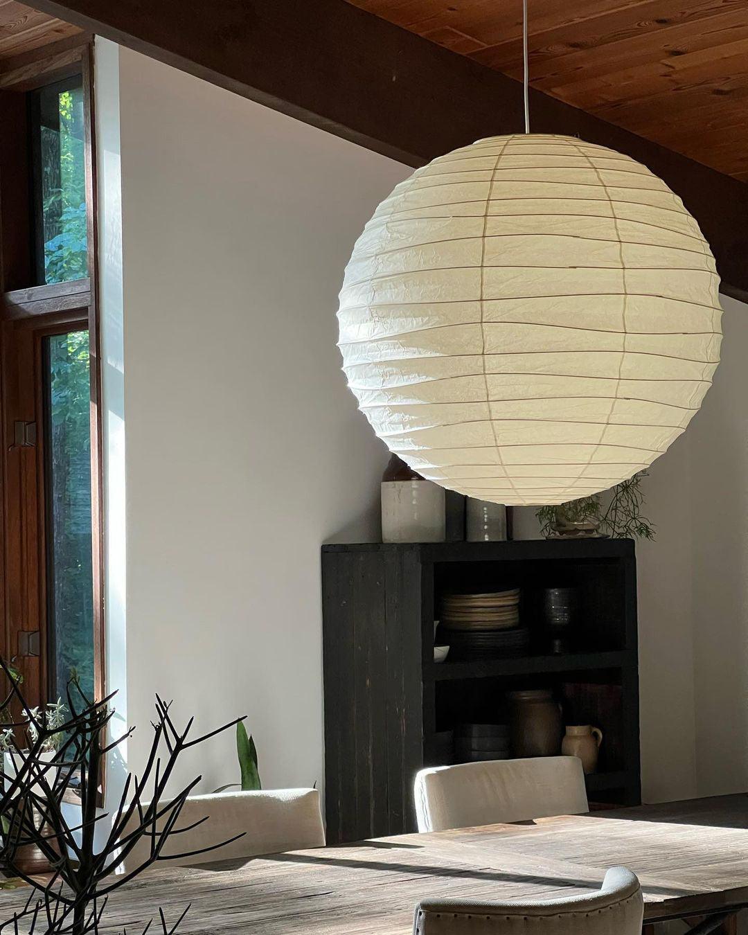 Ritta Lámpara Colgante de Papel Japonés en Forma de Globo