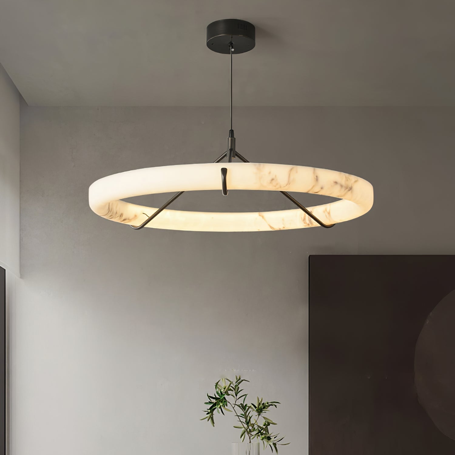 Aureon Alabaster Chandelier Luxury - Letslighting