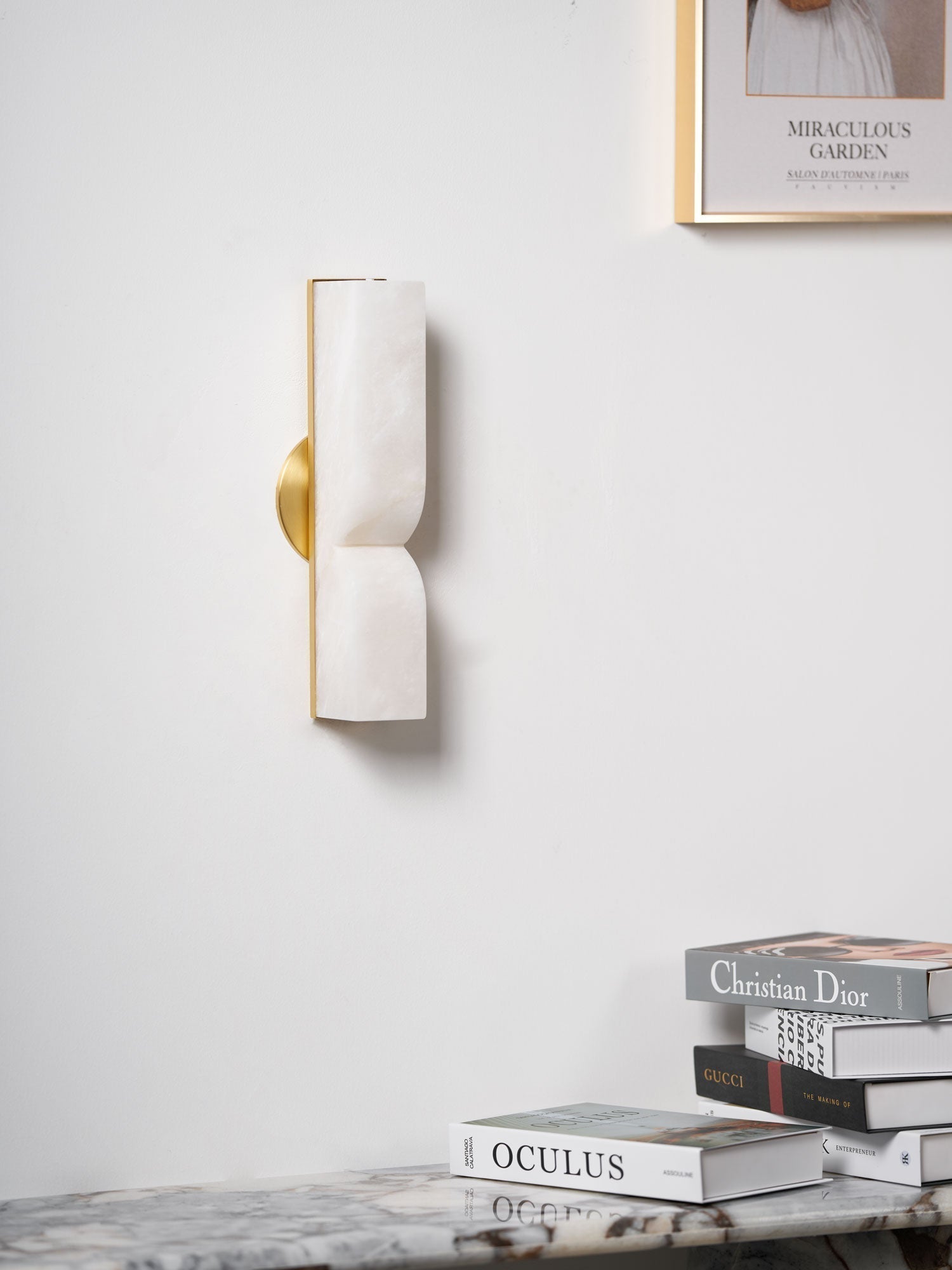 Lunaris Alabaster Rectangular Wall Lamp - Letslighting