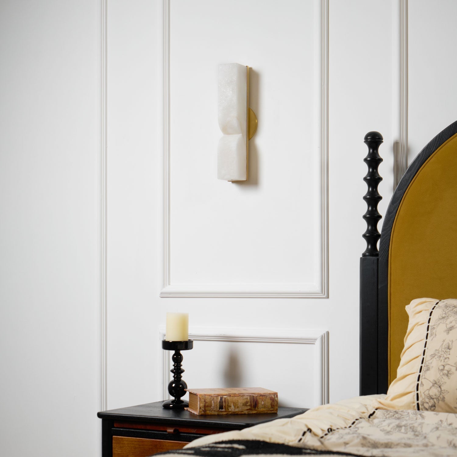 Lunaris Alabaster Rectangular Wall Lamp - Letslighting