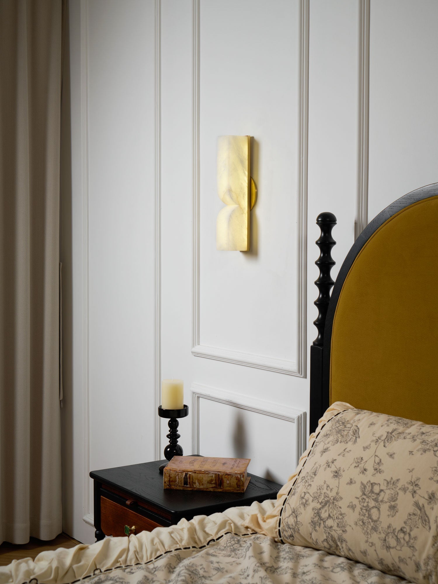 Lunaris Alabaster Rectangular Wall Lamp - Letslighting