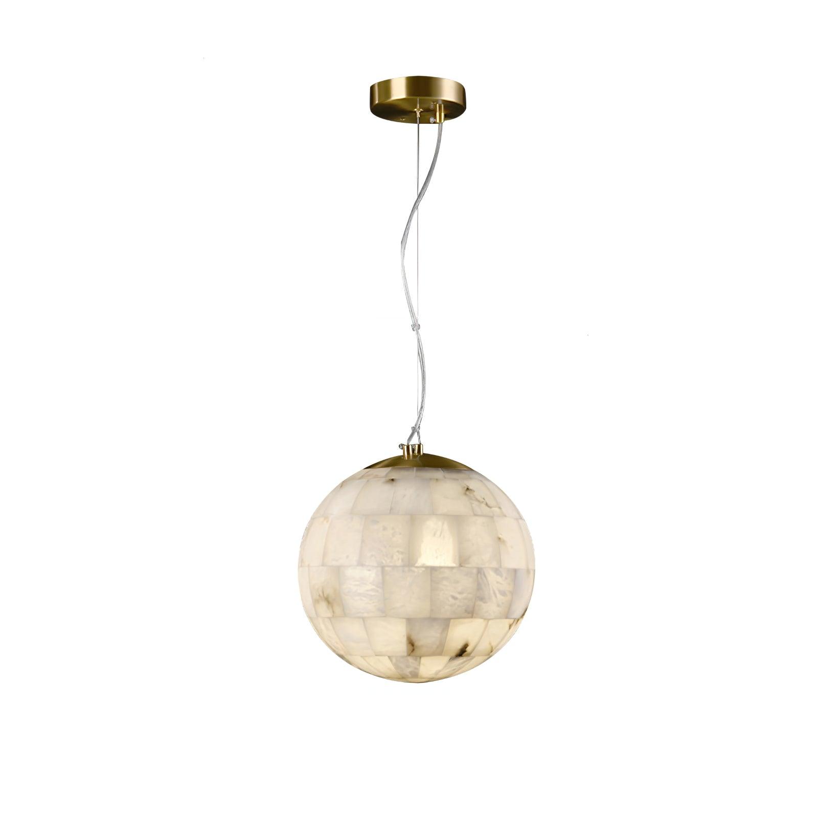Isolde Alabaster Globe Pendant Light - Letslighting