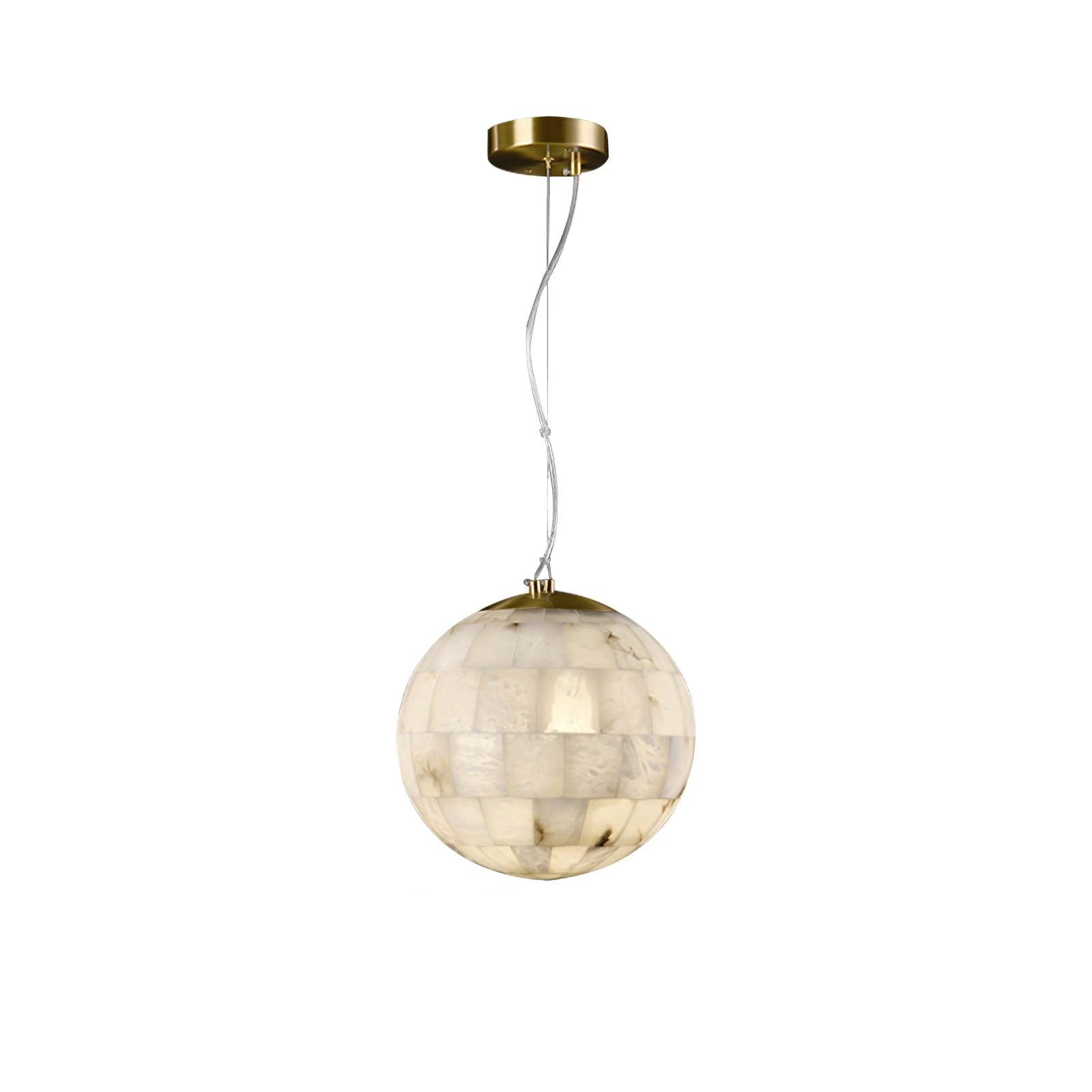 Isolde Alabaster Globe Pendant Light - Letslighting