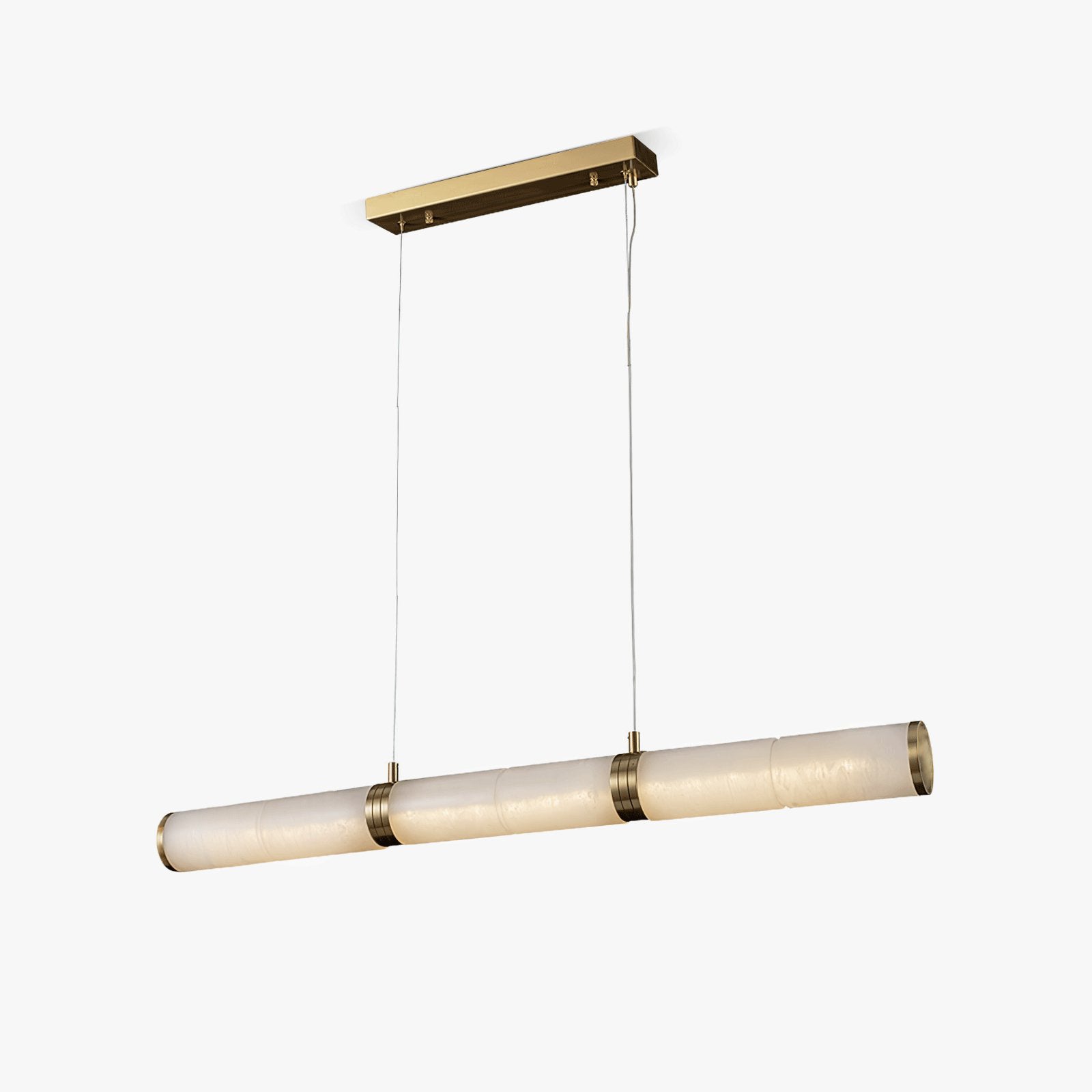 Eira Minimalist Alabaster Linear Pendant Light - Letslighting