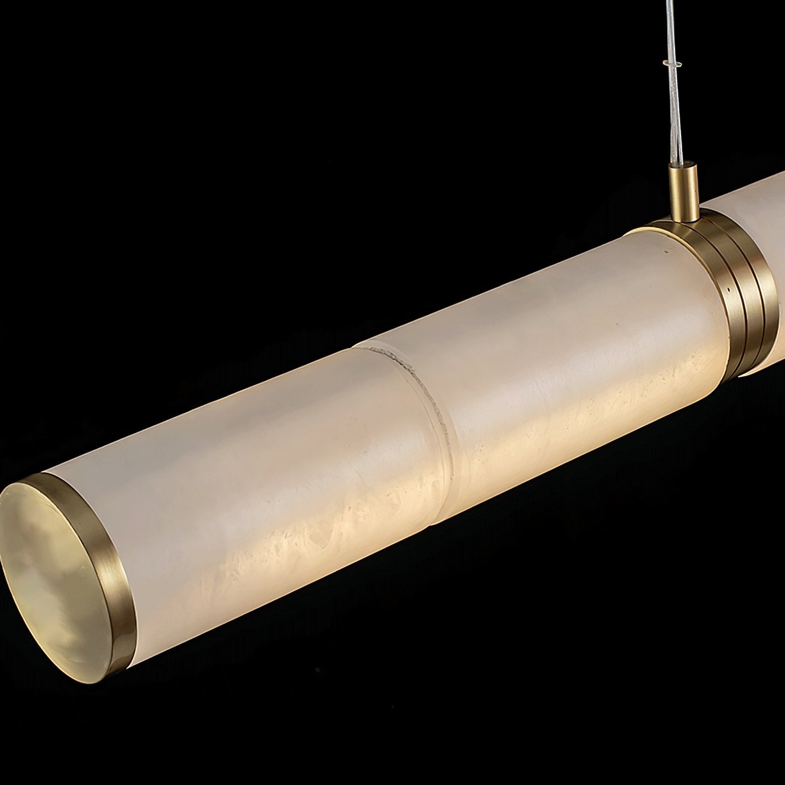 Eira Minimalist Alabaster Linear Pendant Light - Letslighting
