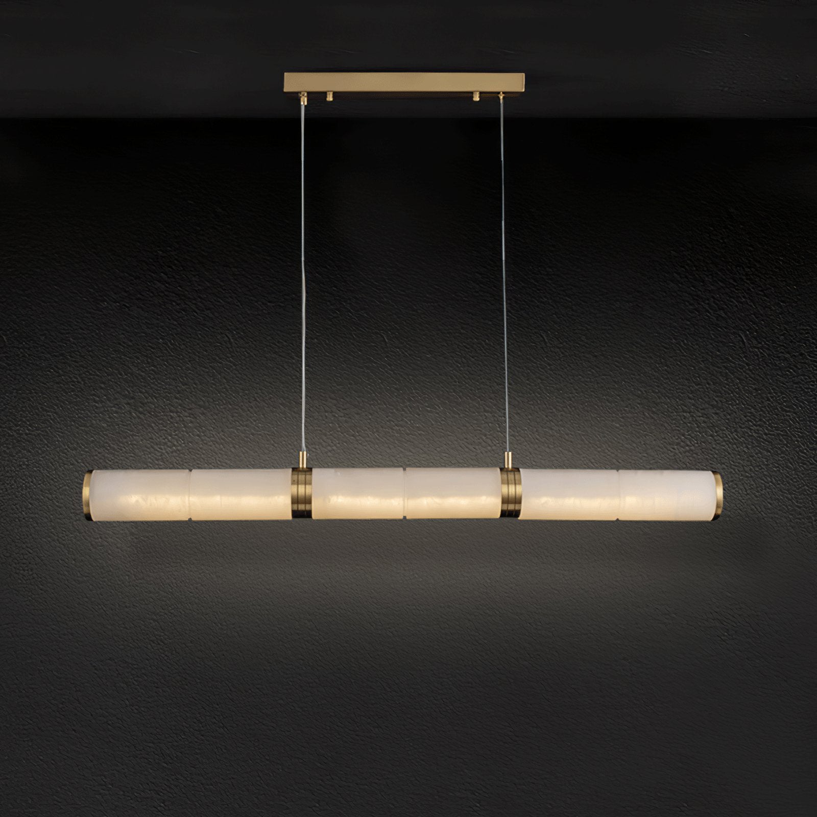 Eira Minimalist Alabaster Linear Pendant Light - Letslighting