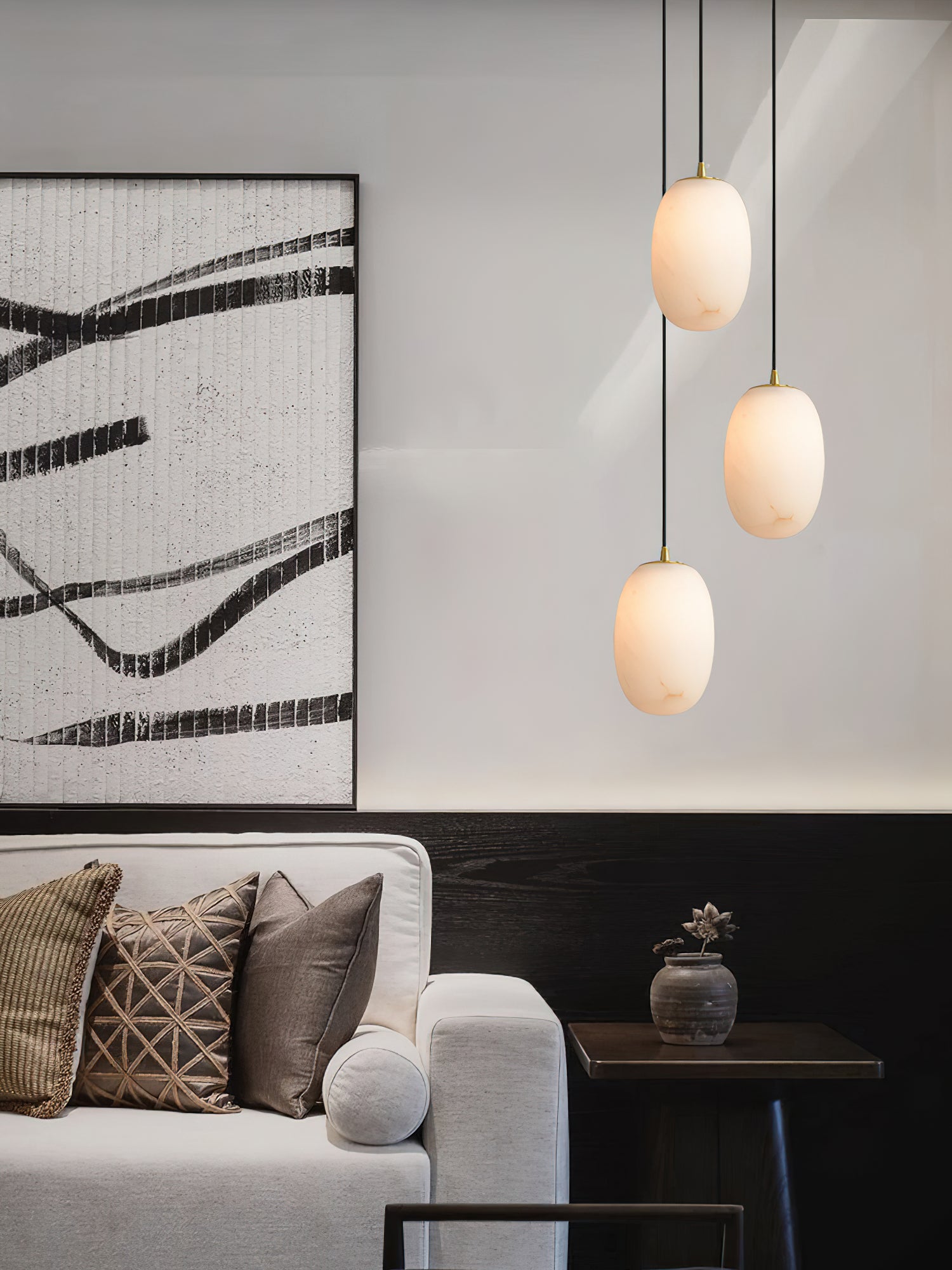 Ildvuvyd Minimalist Bedside Brass Pendant Light - Lamp Copper