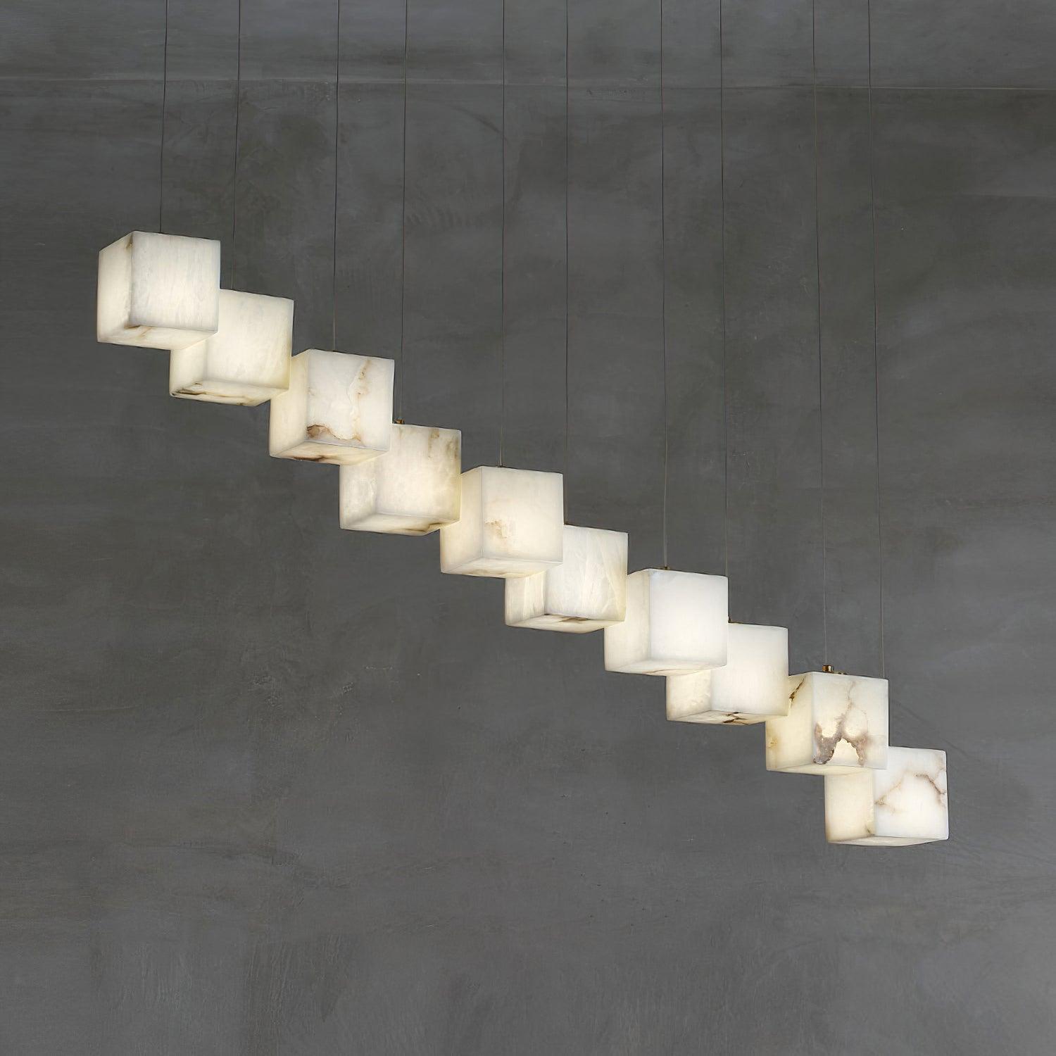 Eurraeel Alabaster Spiral Chandelier - Letslighting