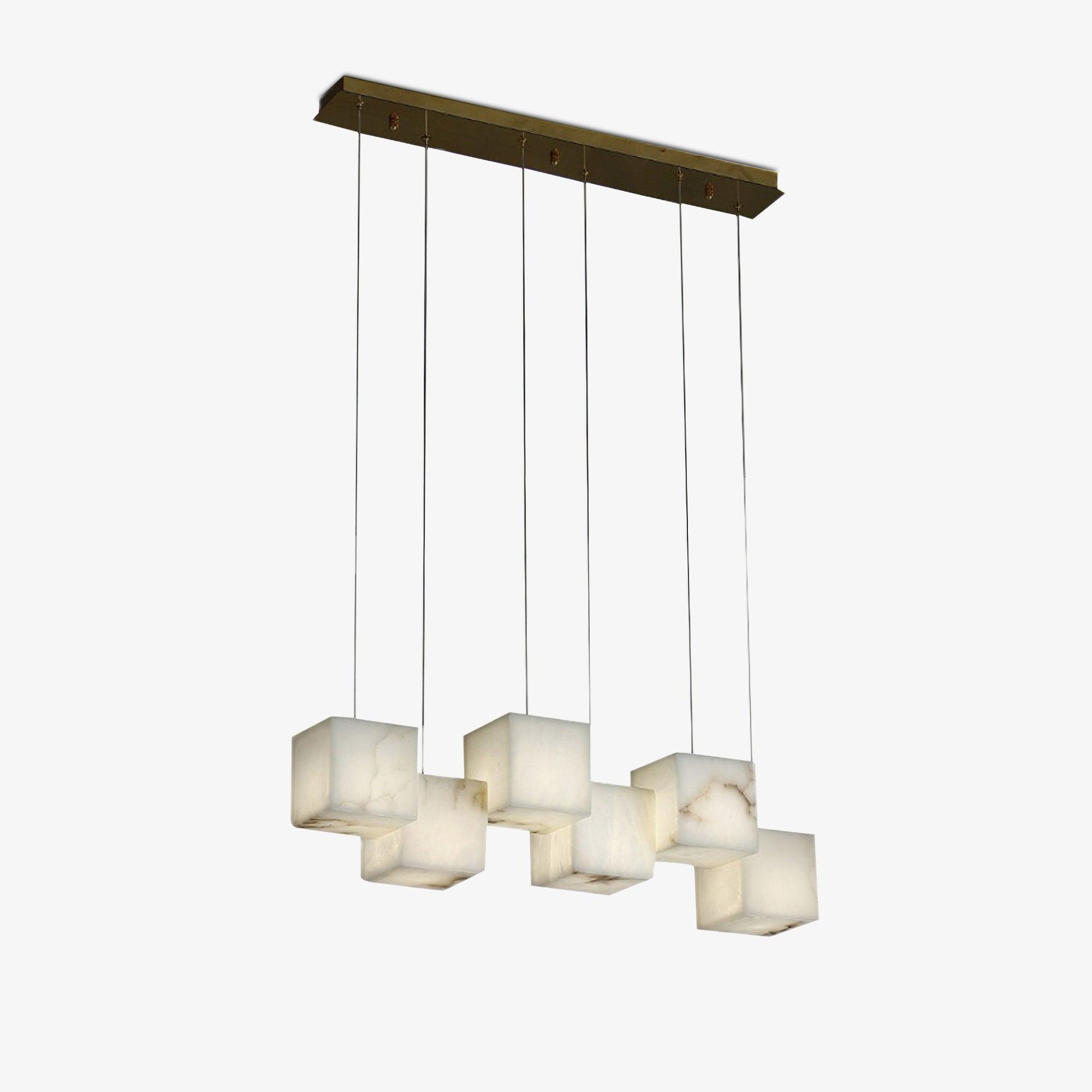 Eurraeel Alabaster Spiral Chandelier - Letslighting