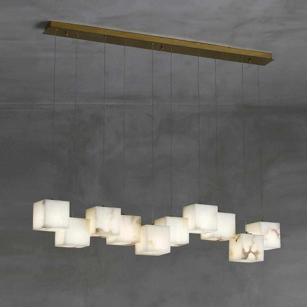 Eurraeel Alabaster Spiral Chandelier - Letslighting