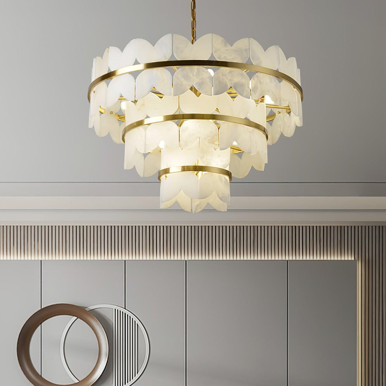Seraphina Vintage Alabaster Chandelier - Letslighting