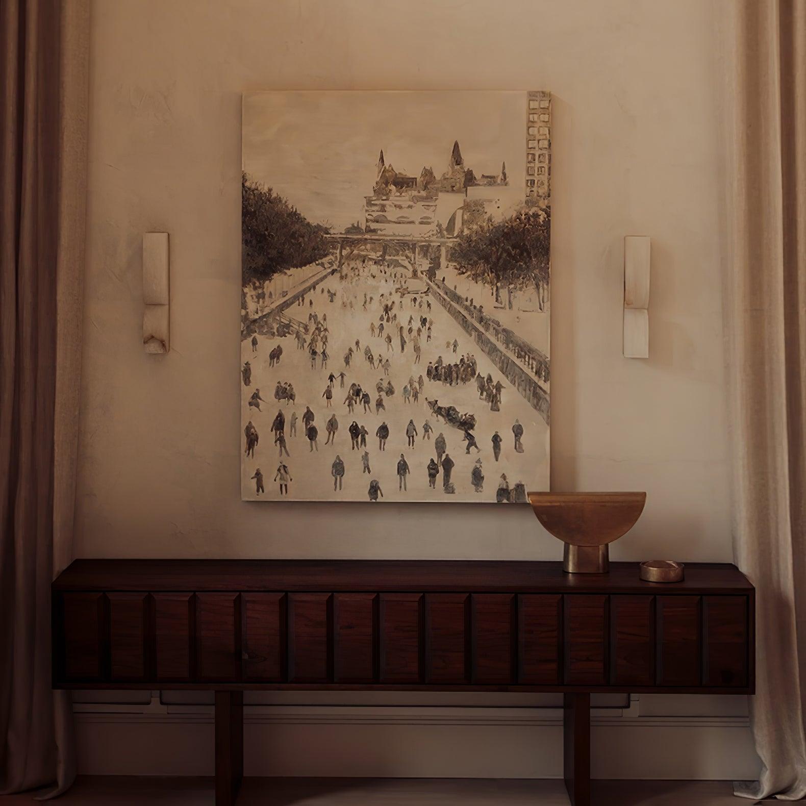 Lunaris Alabaster Rectangular Wall Lamp - Letslighting