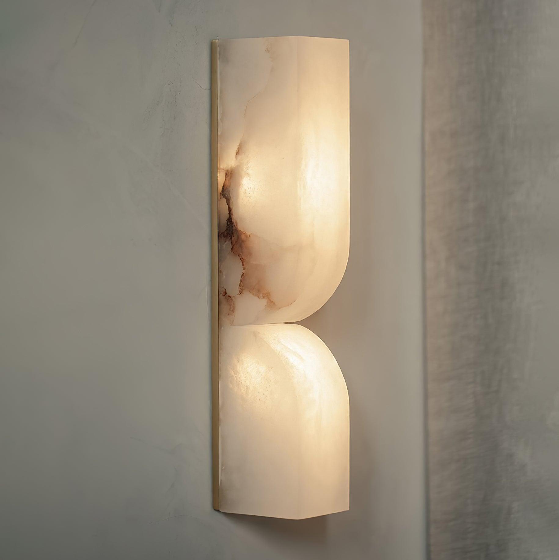 Lunaris Alabaster Rectangular Wall Lamp - Letslighting