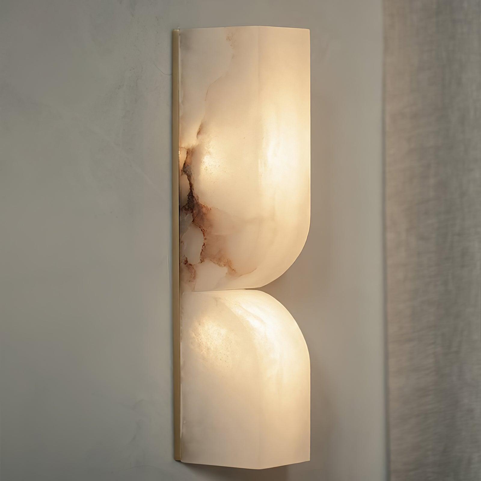 Lunaris Alabaster Rectangular Wall Lamp - Letslighting