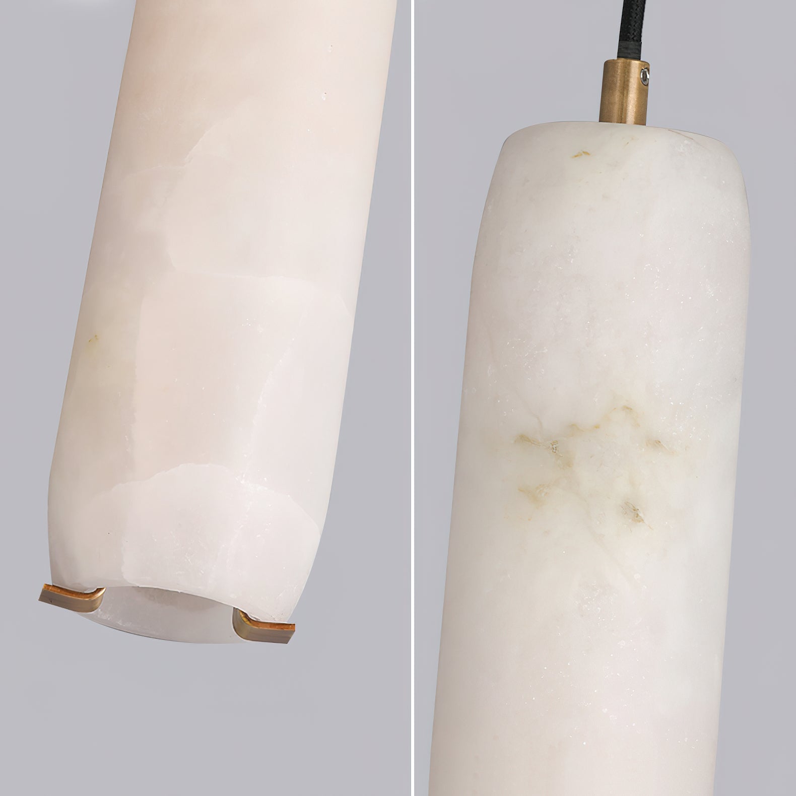 Alabaster Individual Creativity Flute Metal Wall Lamp - Lamp Copper