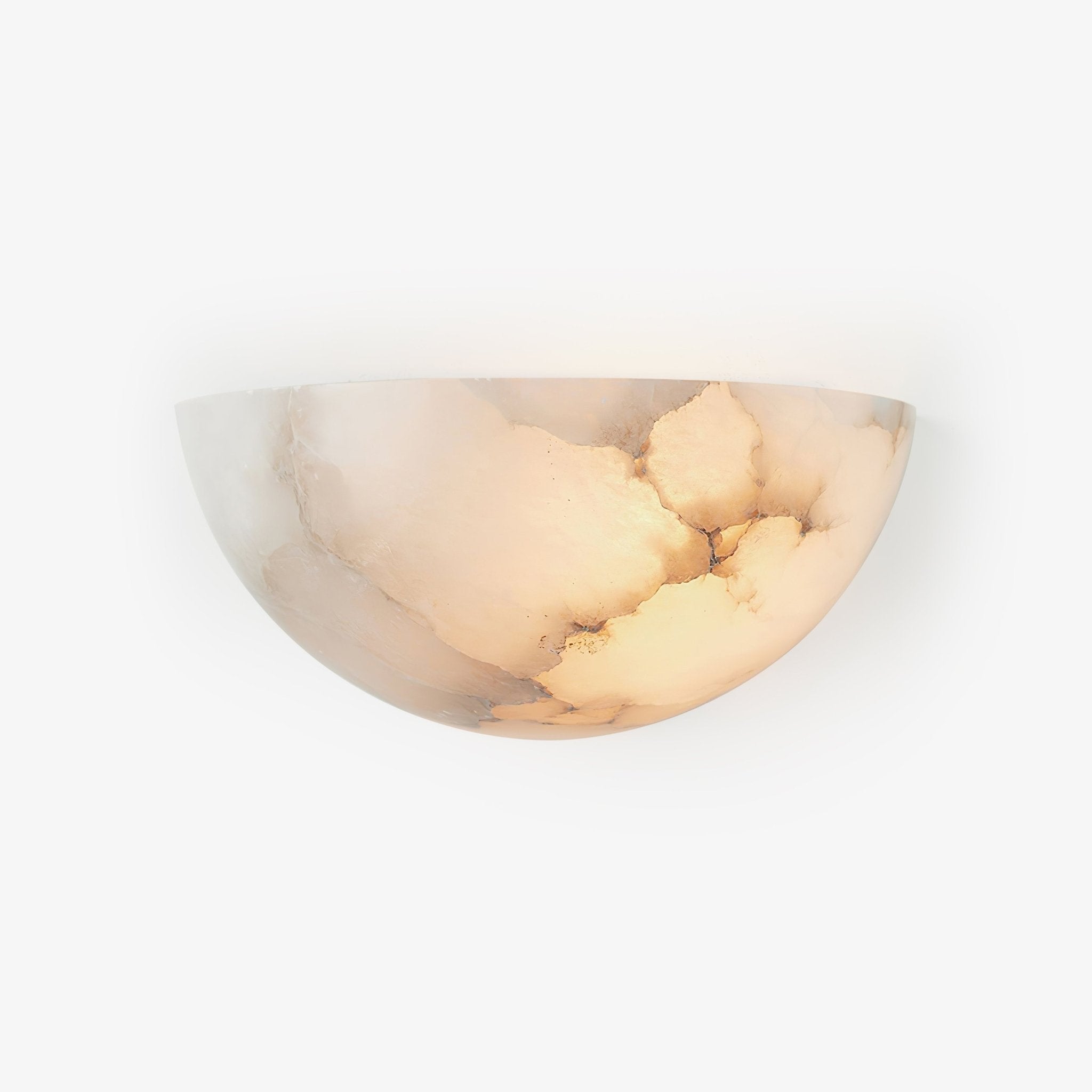 Selene Half-moon Alabaster Wall Light - Letslighting
