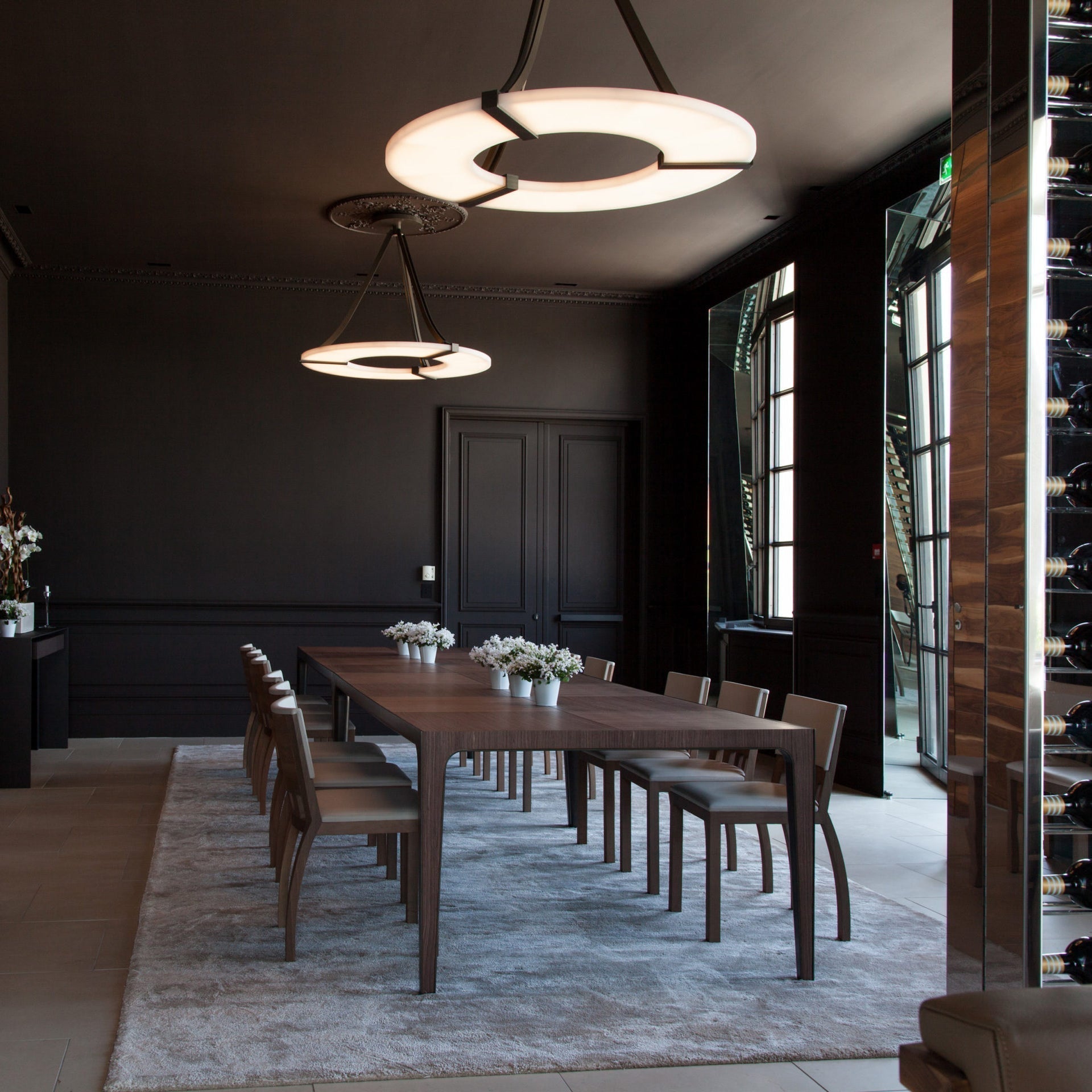 Althea Alabaster Ring Pendant Light Chandelier - Letslighting