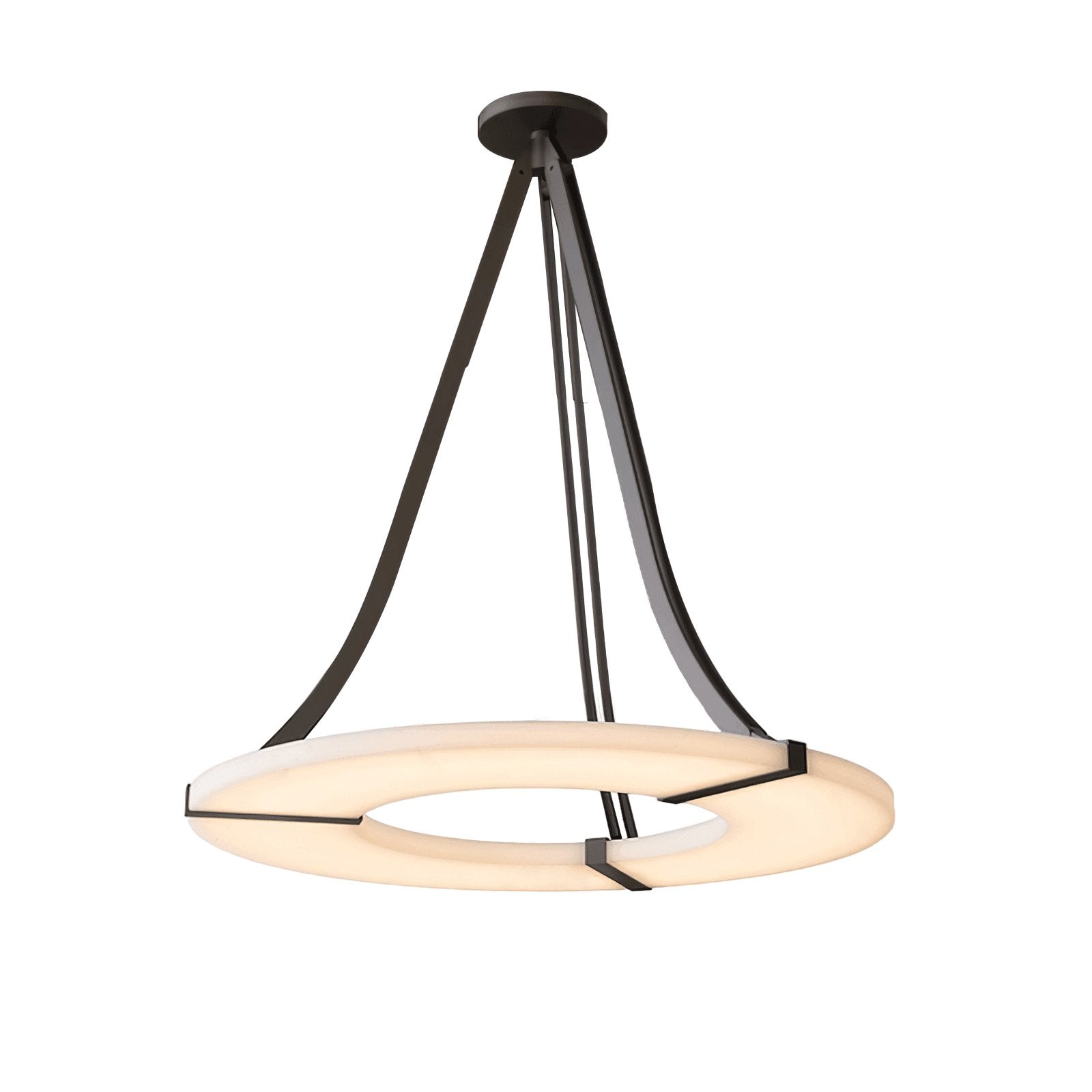 Althea Alabaster Ring Pendant Light Chandelier - Letslighting