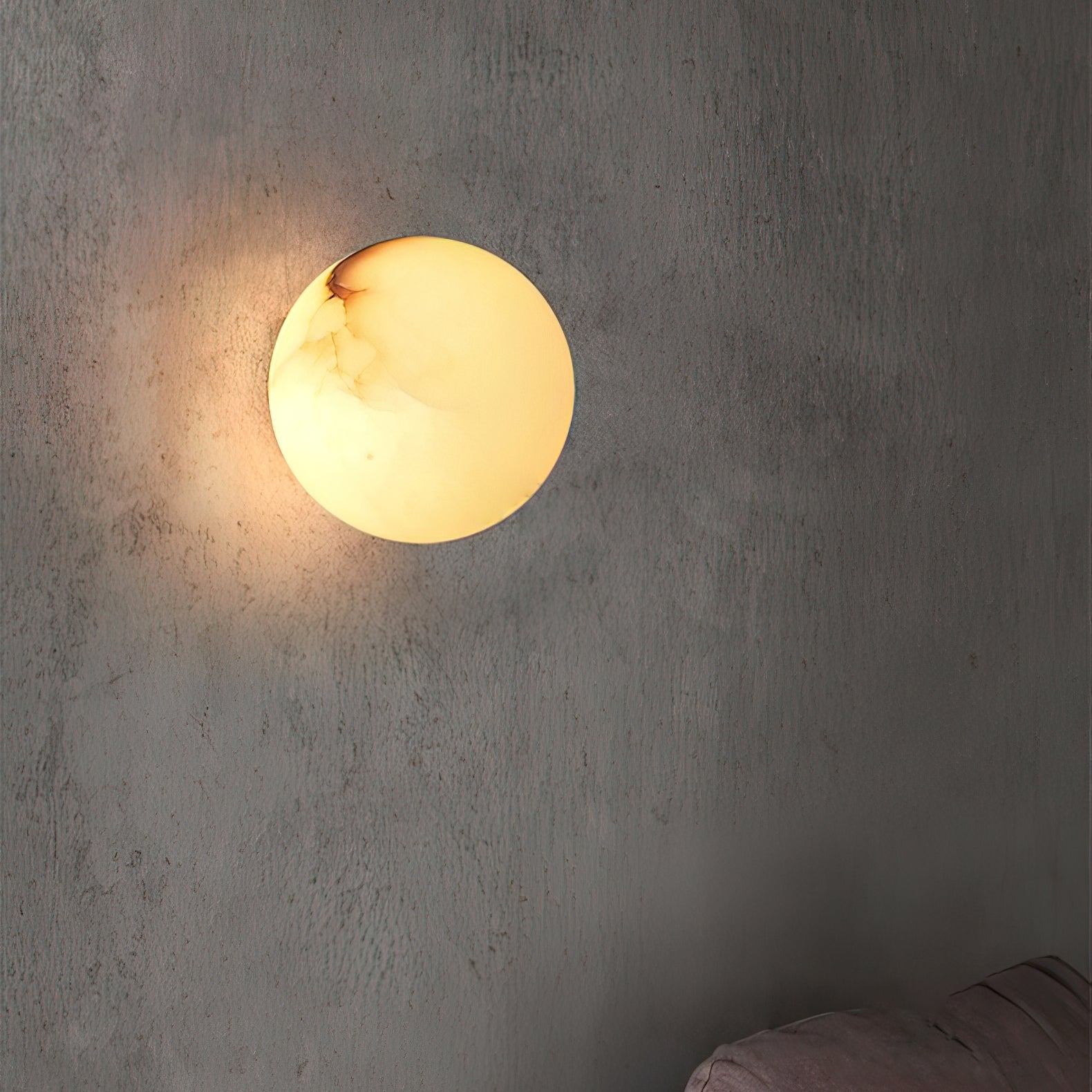 Kristy Lámpara de Pared Mini Orb de Alabastro