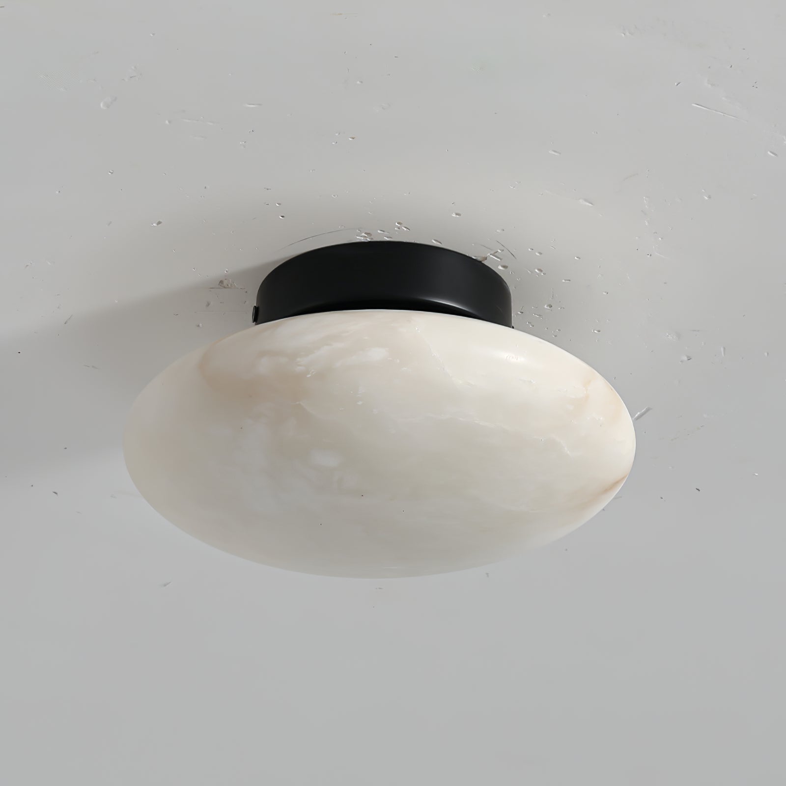 Vanorara Minimalist Alabaster Flush Mount Light - Letslighting