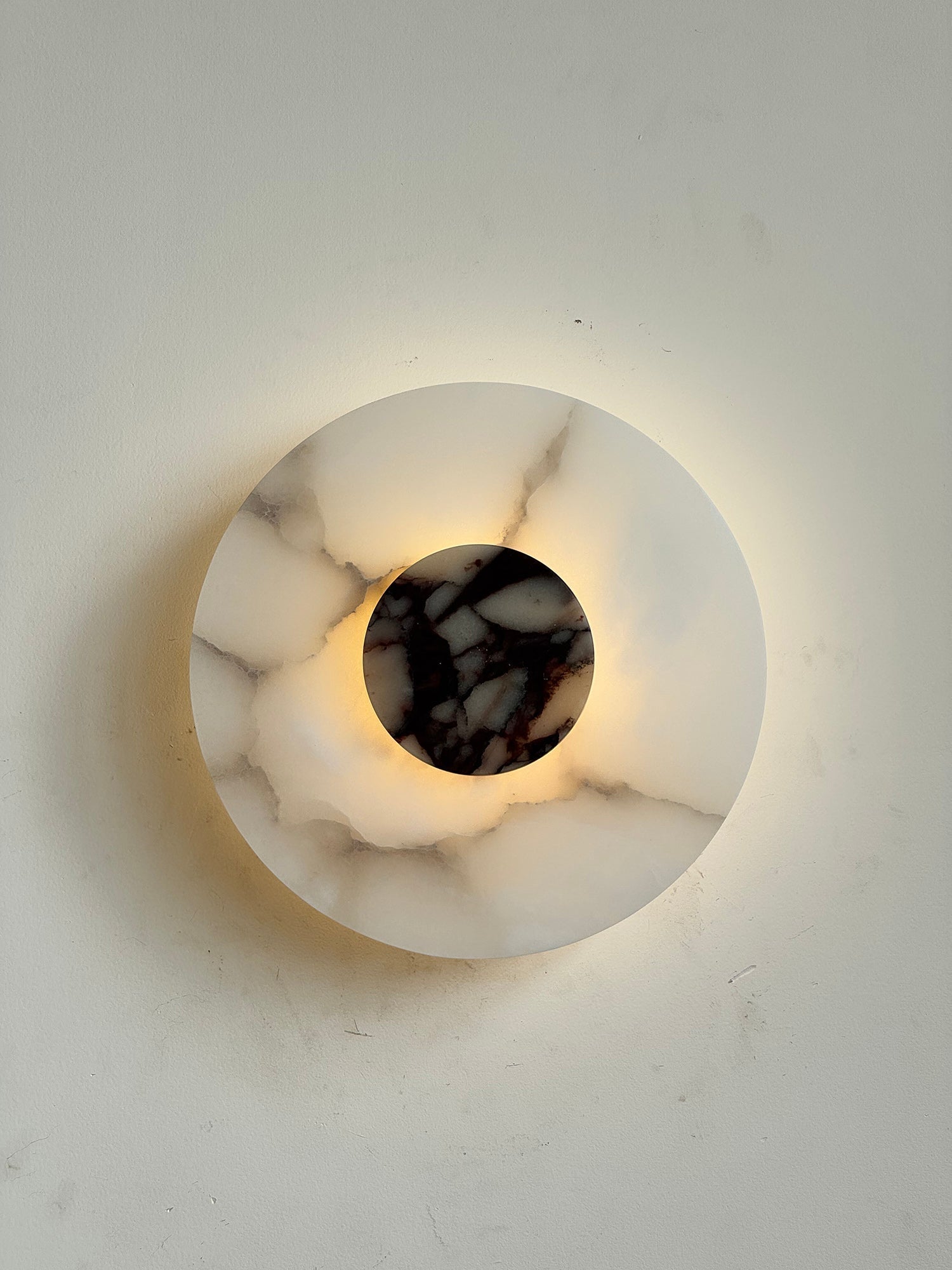 Rauduvyi Modern Minimalist Alabaster Wall Lamp - Lamp Copper
