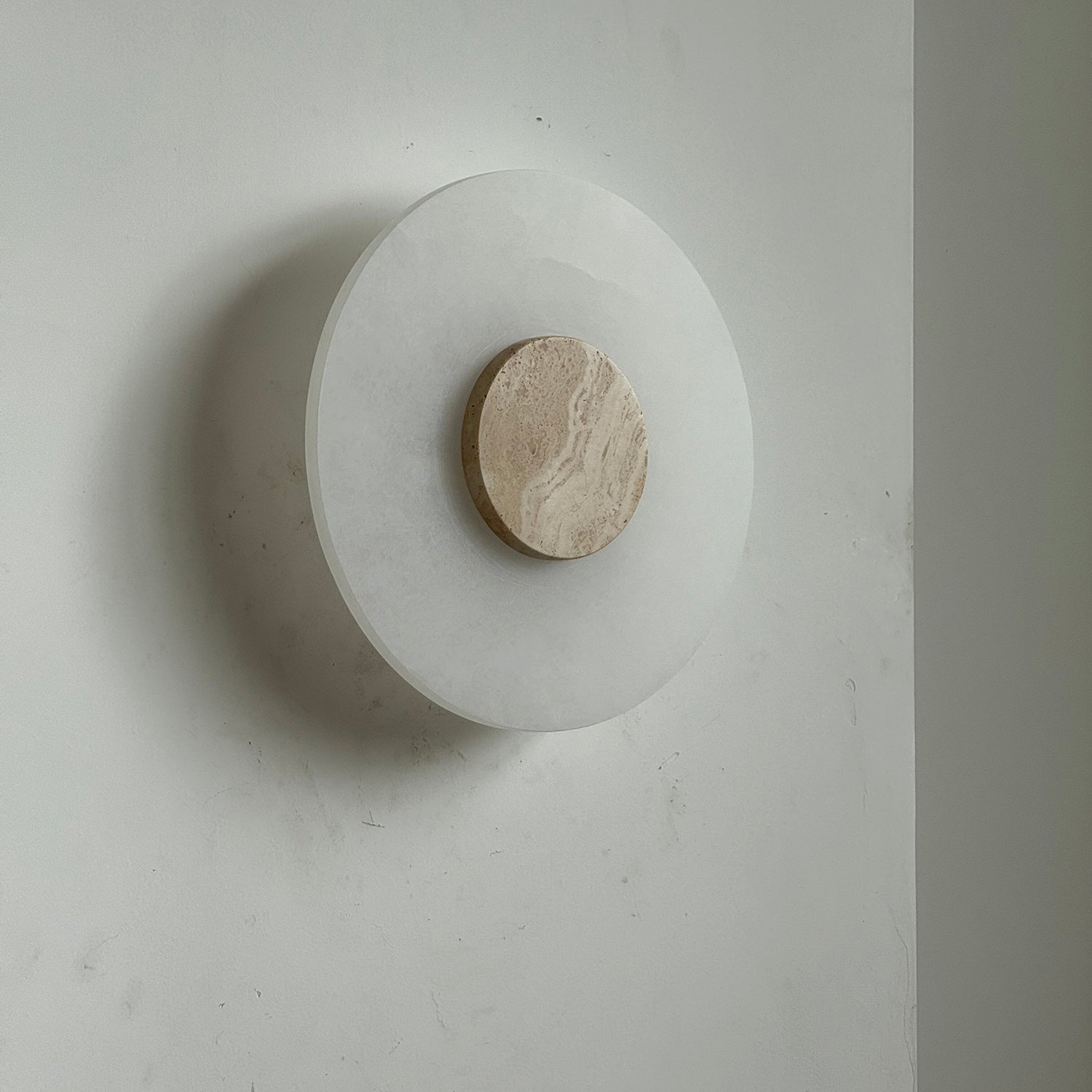 Rauduvyi Modern Minimalist Alabaster Wall Lamp - Lamp Copper