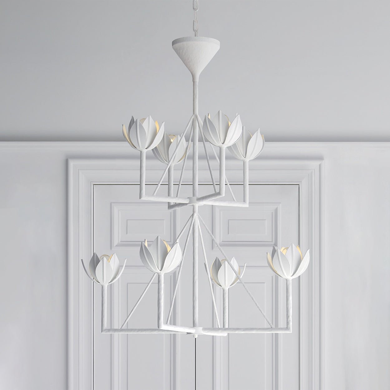 Ulmaris Floral Metal Chandelier - Letslighting