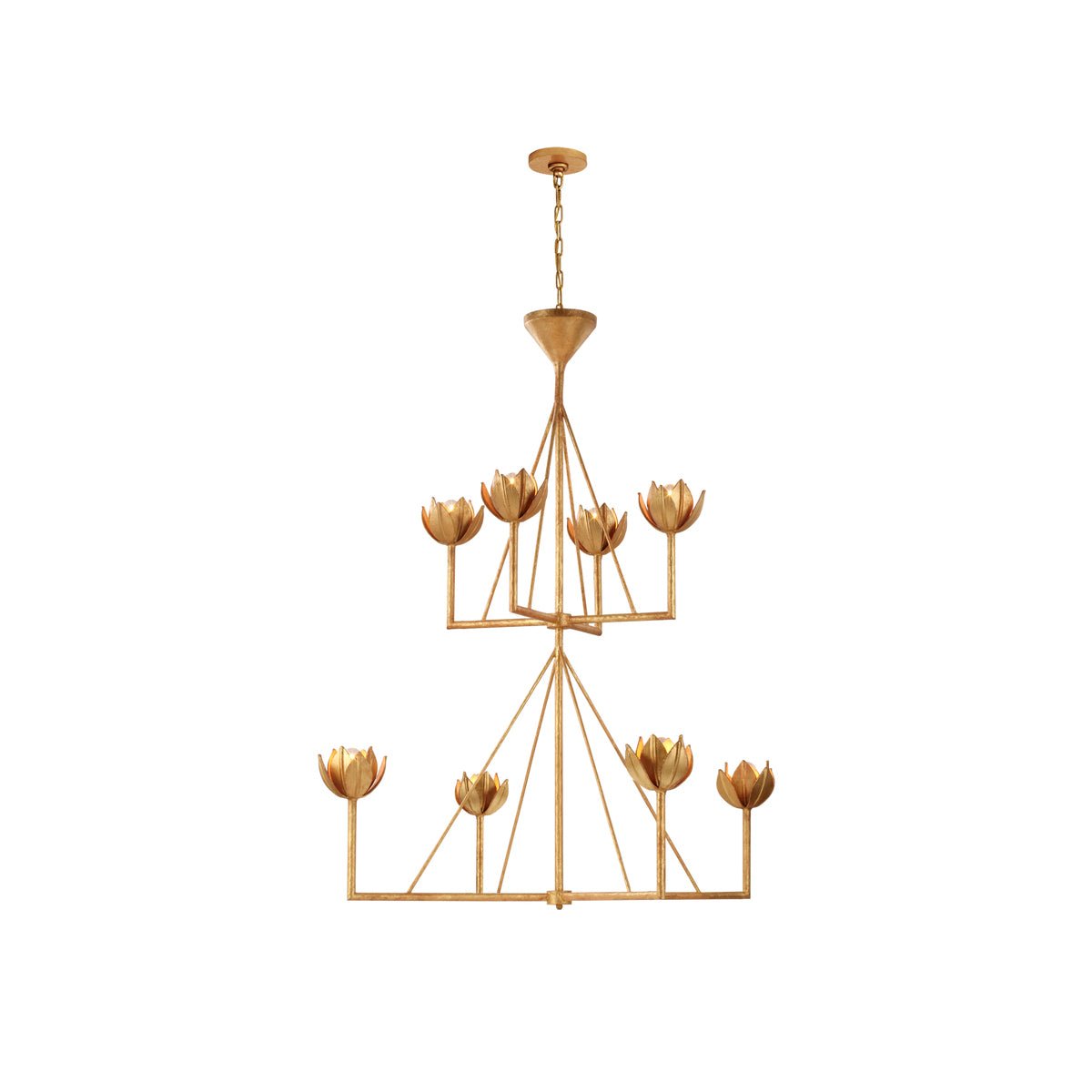 Ulmaris Floral Metal Chandelier - Letslighting