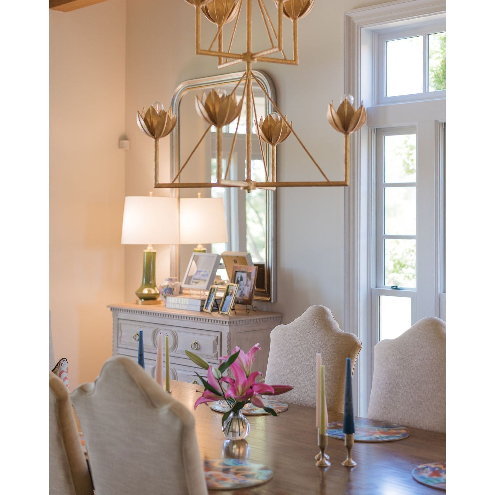 Ulmaris Floral Metal Chandelier - Letslighting