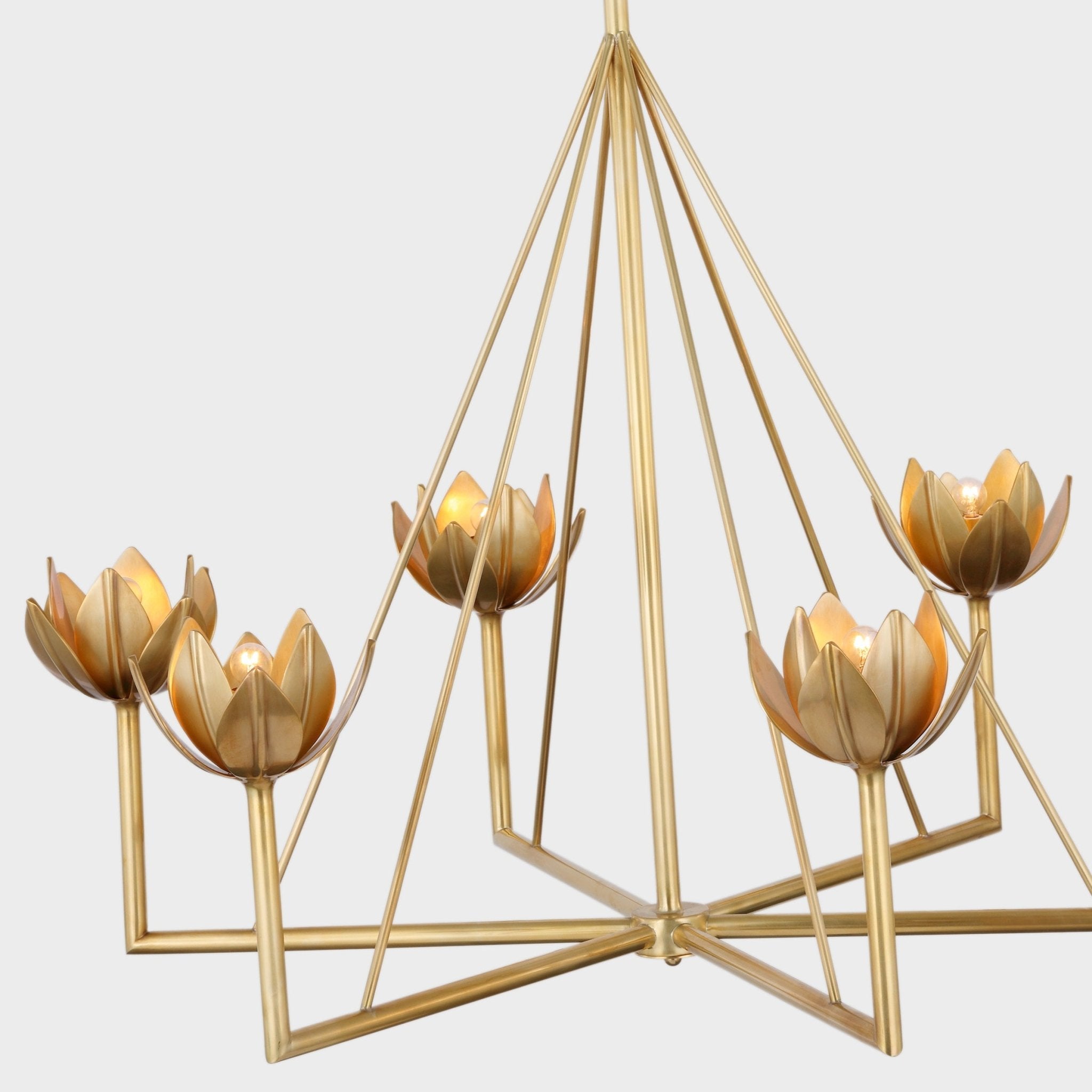 Ulmaris Floral Metal Chandelier - Letslighting
