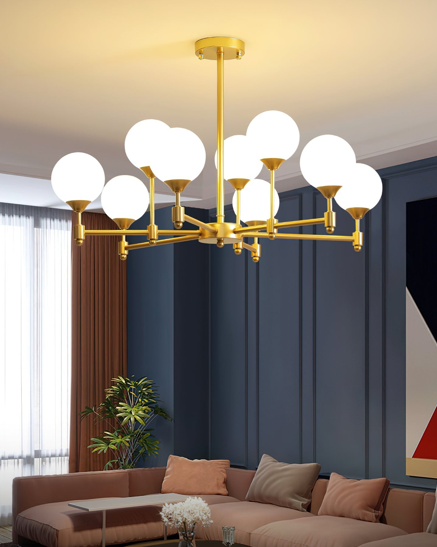 Solara Elegant Glass Chandelier - Letslighting