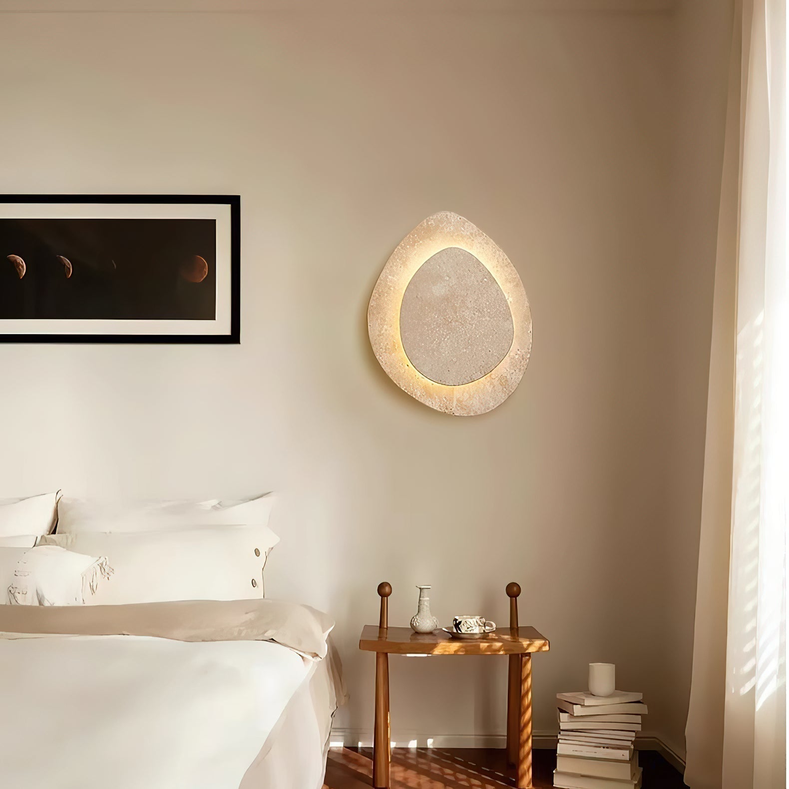 Yrvuvyn Individual Creativity Travertine Wall Lamp - Lamp Copper