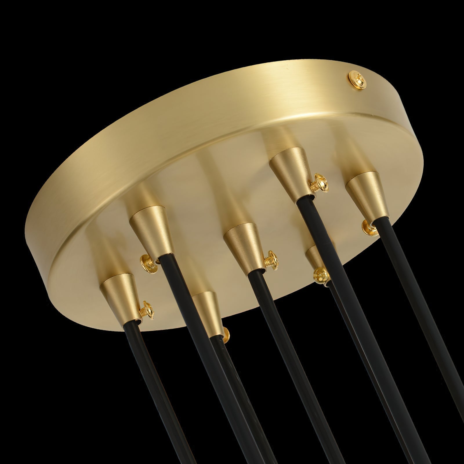 Zoruvyi Modern Minimalist Ball Drop Glass Chandelier - Lamp Copper