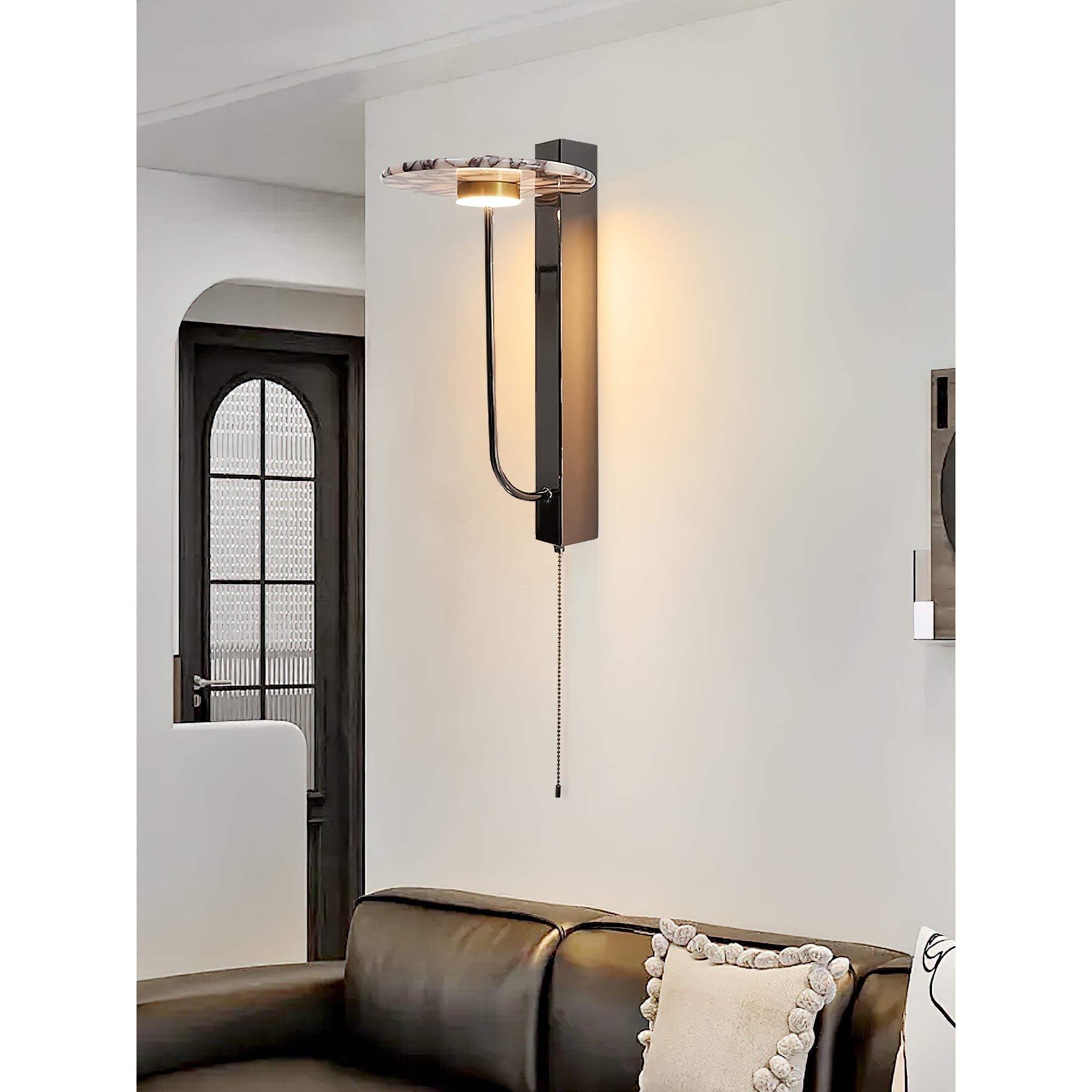 Aevuvyn Modern Minimalist Marble Wall Lamp - Lamp Copper