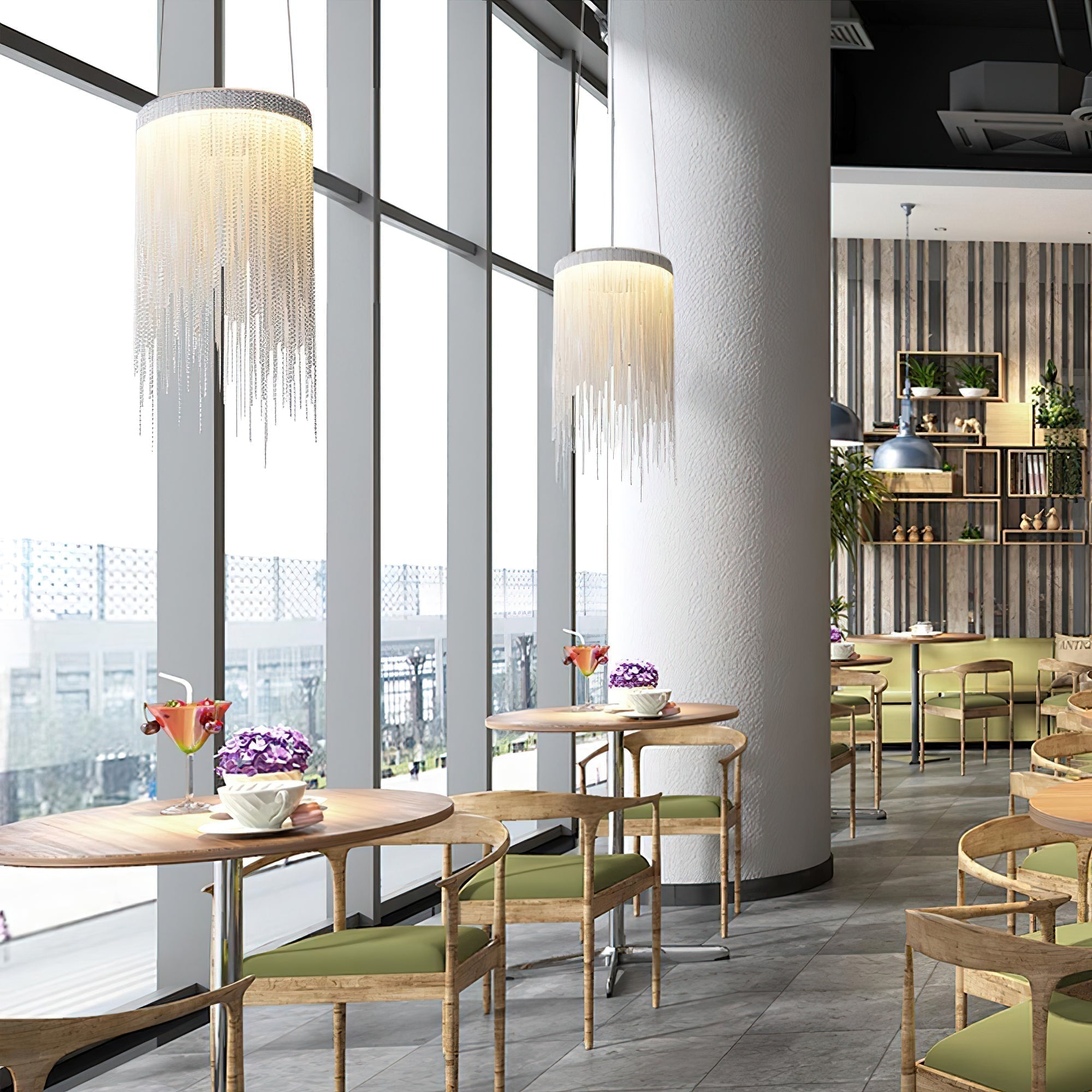 Aluminum Chain Tassel Pendant Light - Letslighting