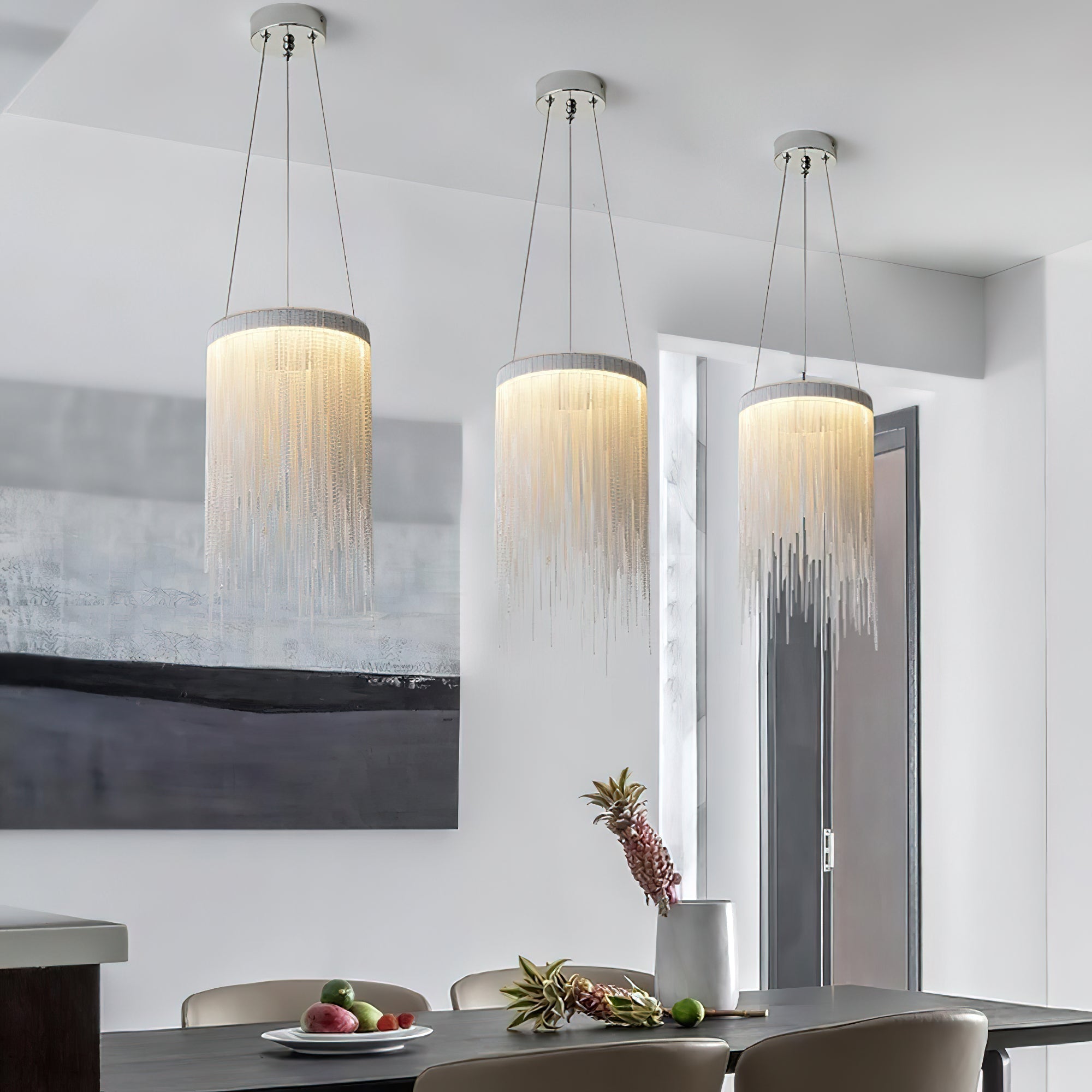 Aluminum Chain Tassel Pendant Light - Letslighting