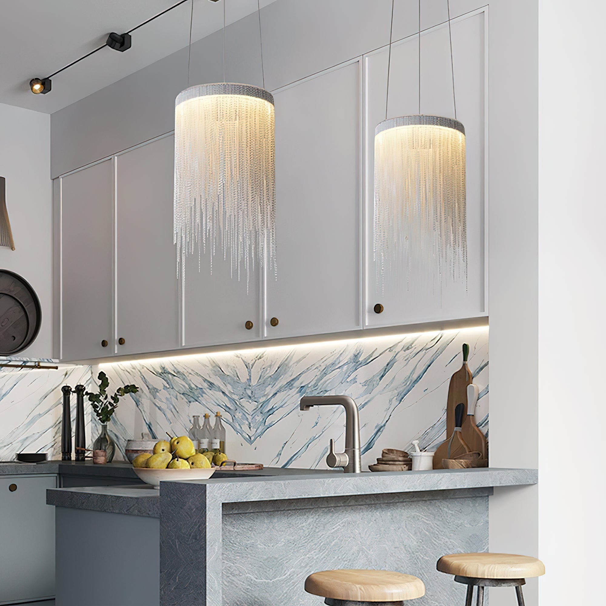 Aluminum Chain Tassel Pendant Light - Letslighting