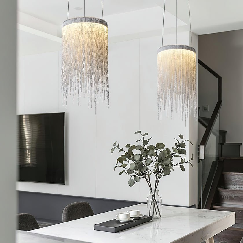 Aluminum Chain Tassel Pendant Light - Letslighting