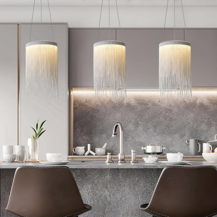 Aluminum Chain Tassel Pendant Light - Letslighting