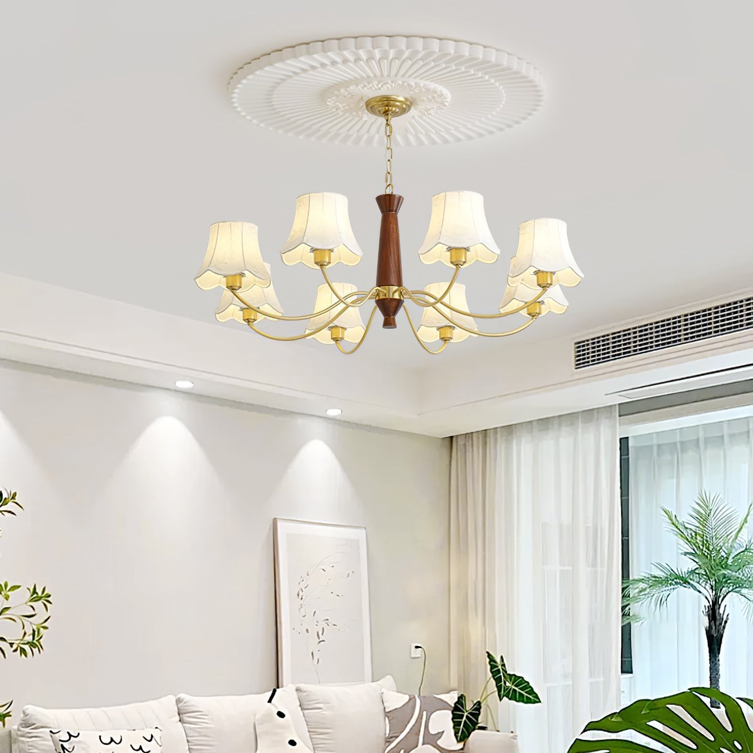 Alyssa Fabric Chandelier - Letslighting