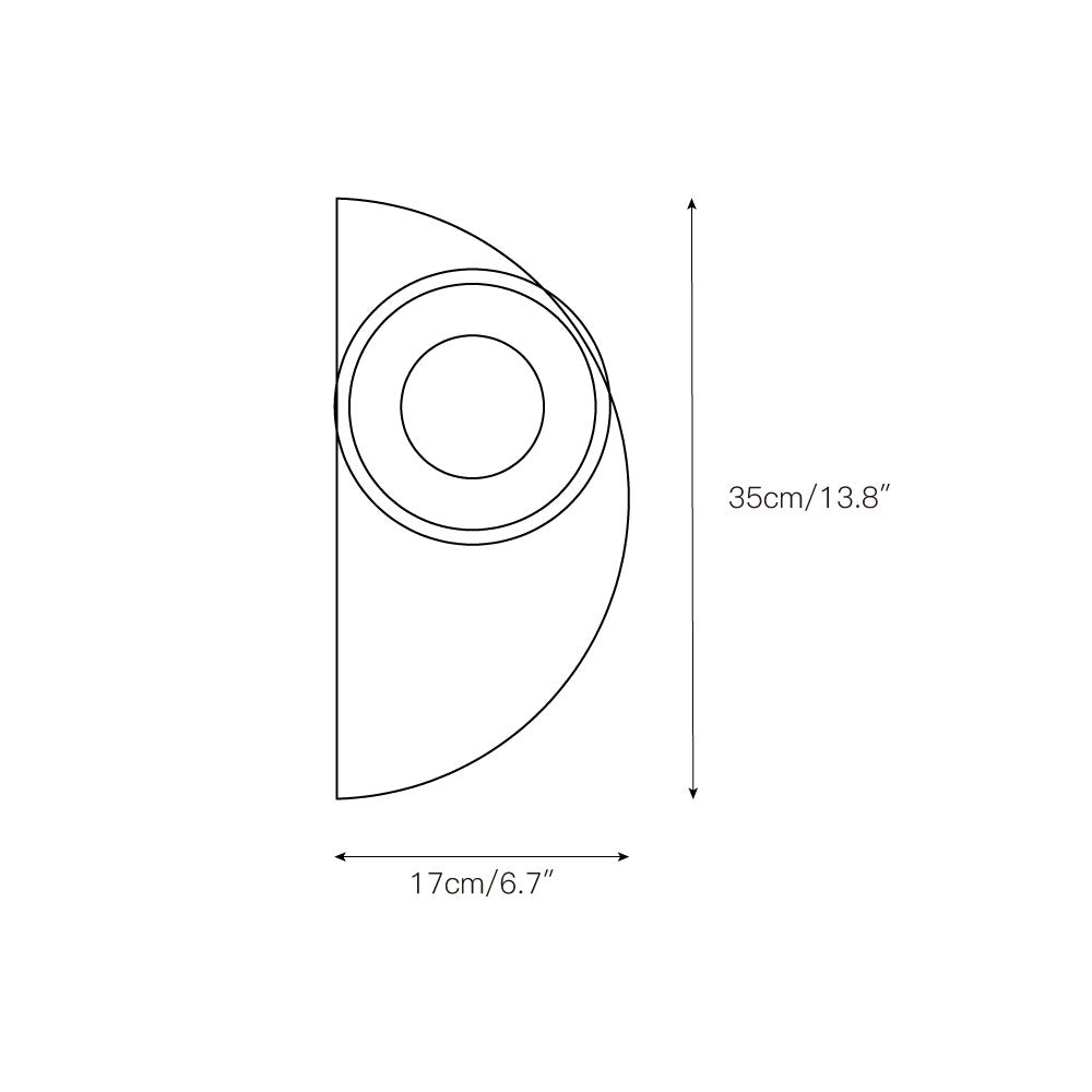 Dvaluvyi Individual Creativity Travertine Wall Lamp - Lamp Copper