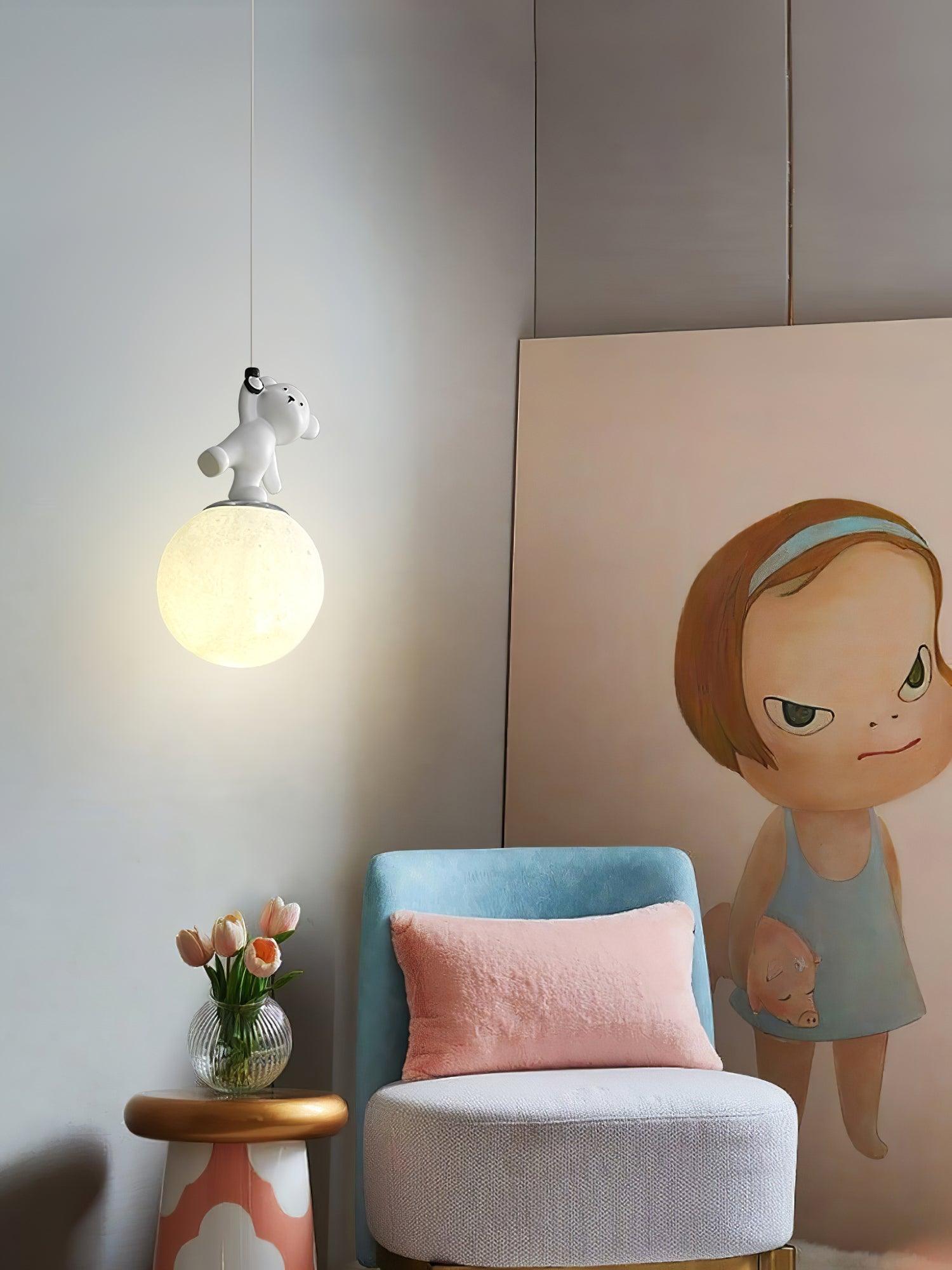Animal And Moon Pendant Light - Letslighting