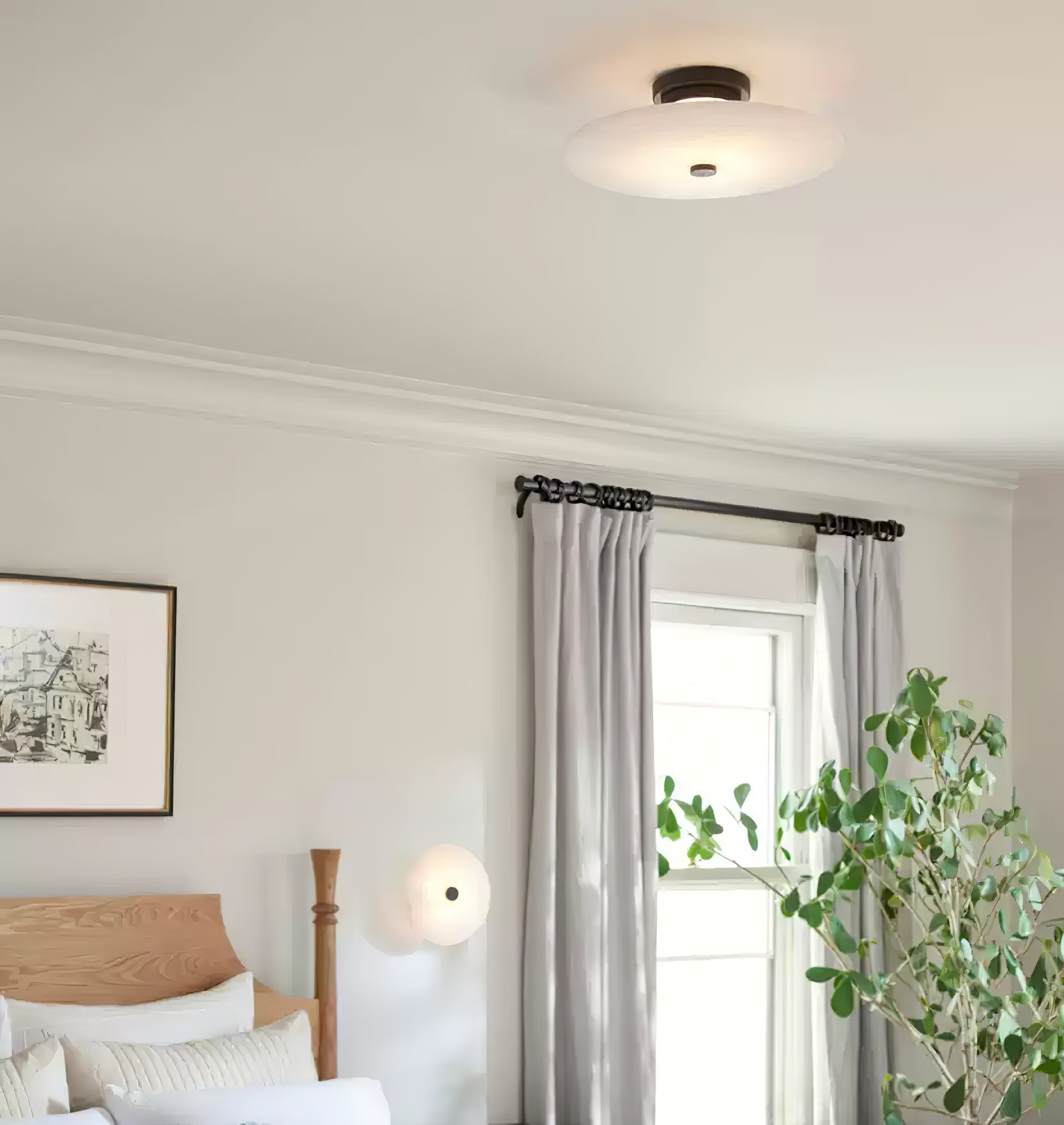 Clio Alabaster Ceiling Light - Letslighting