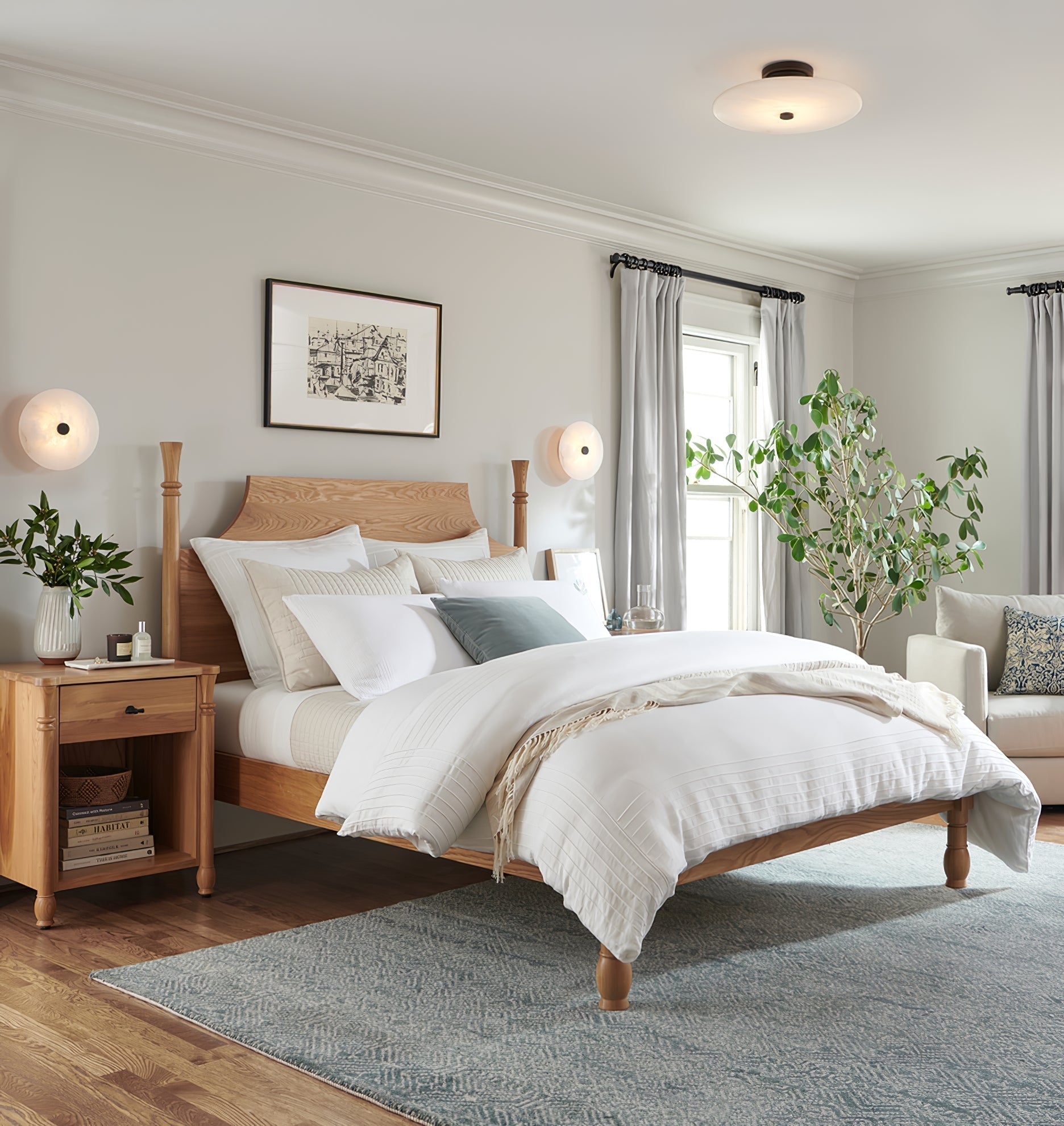 Clio Alabaster Ceiling Light - Letslighting