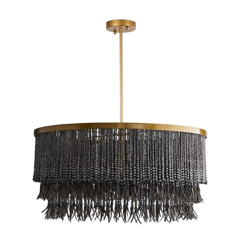 Ljomuvyn Postmodern Luxury Wood Metal Chandelier - Lamp Copper