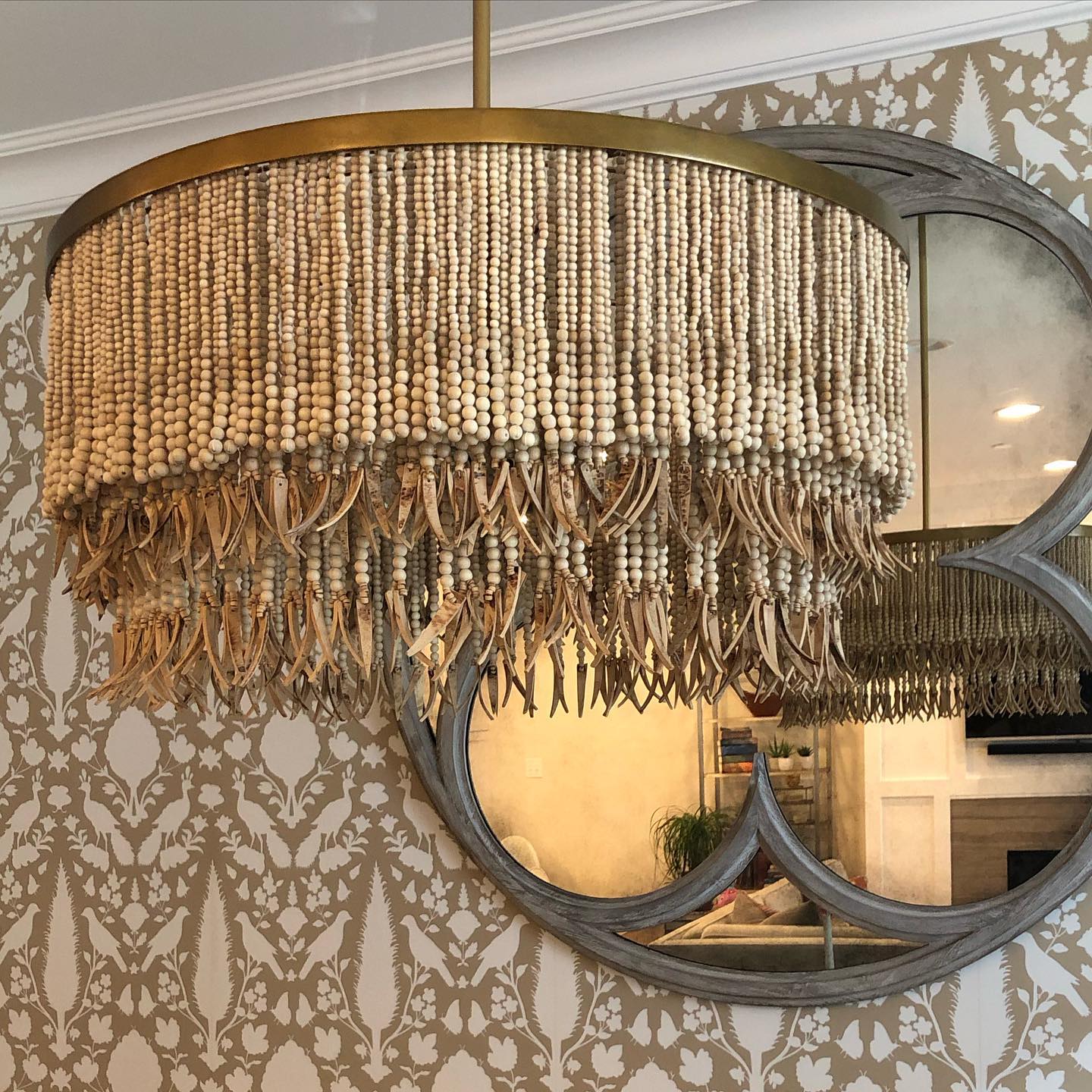 Ljomuvyn Postmodern Luxury Wood Metal Chandelier - Lamp Copper