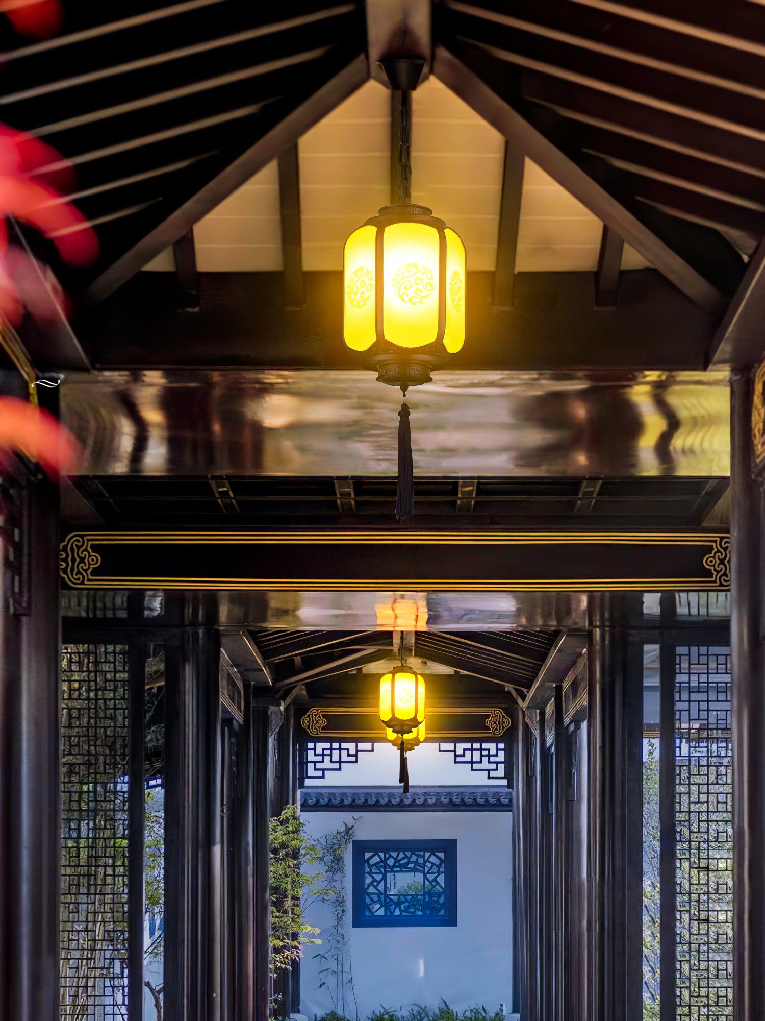 Antique Lantern Outdoor Pendant Light - Letslighting