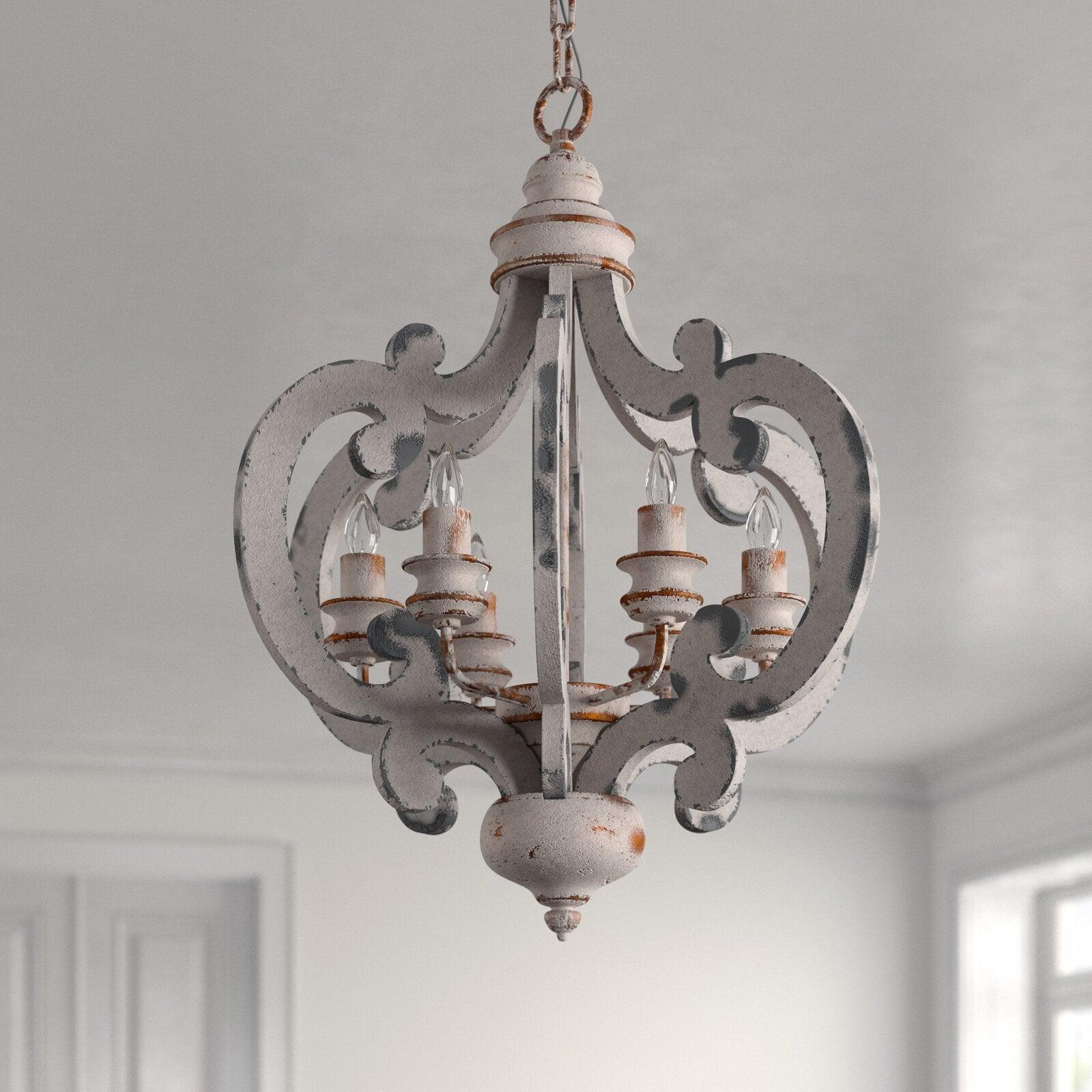 Antique White Style Chandelier - Letslighting
